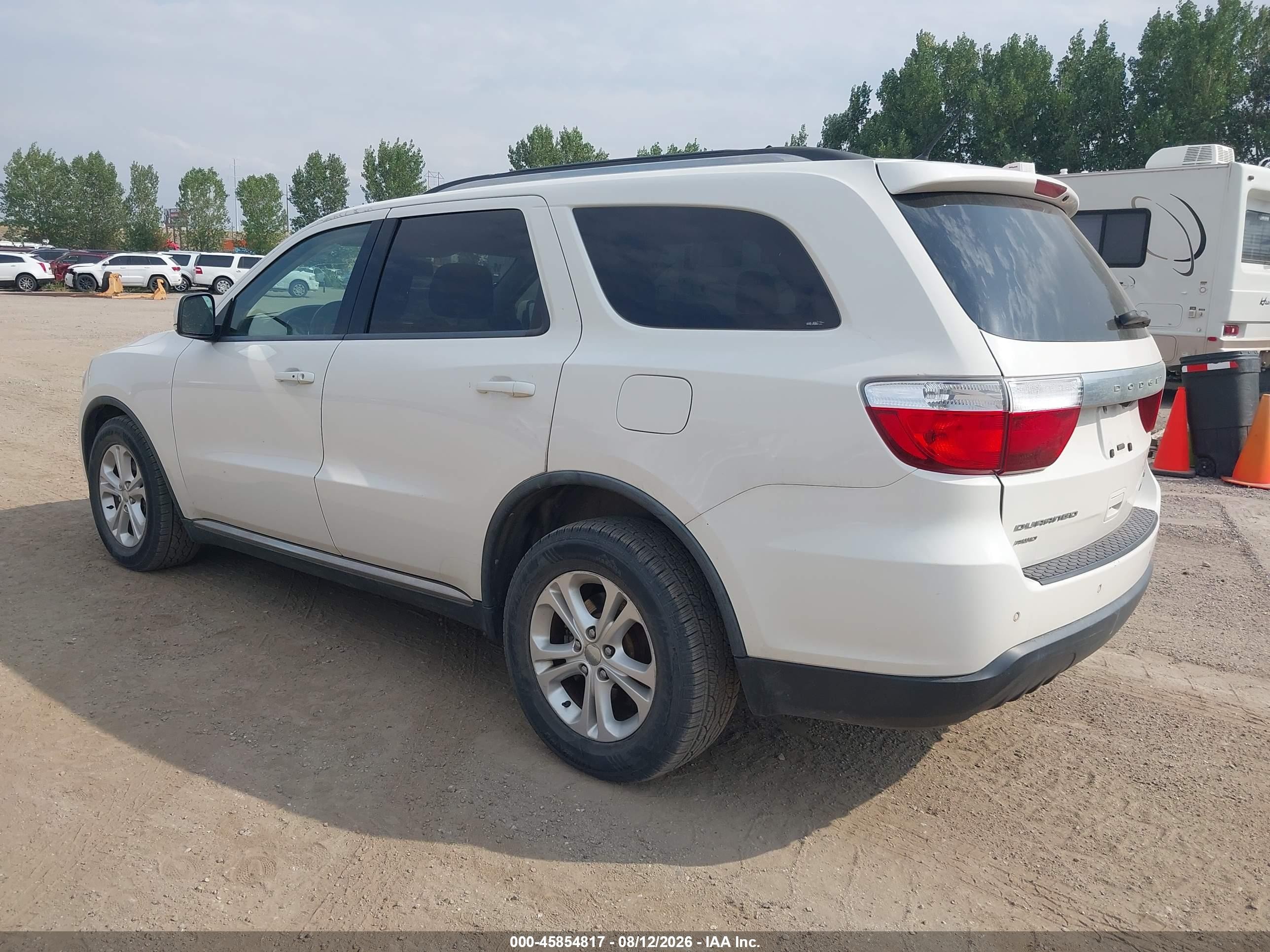 2012 Dodge Durango Crew Белый vin: 1C4RDJDG3CC187942