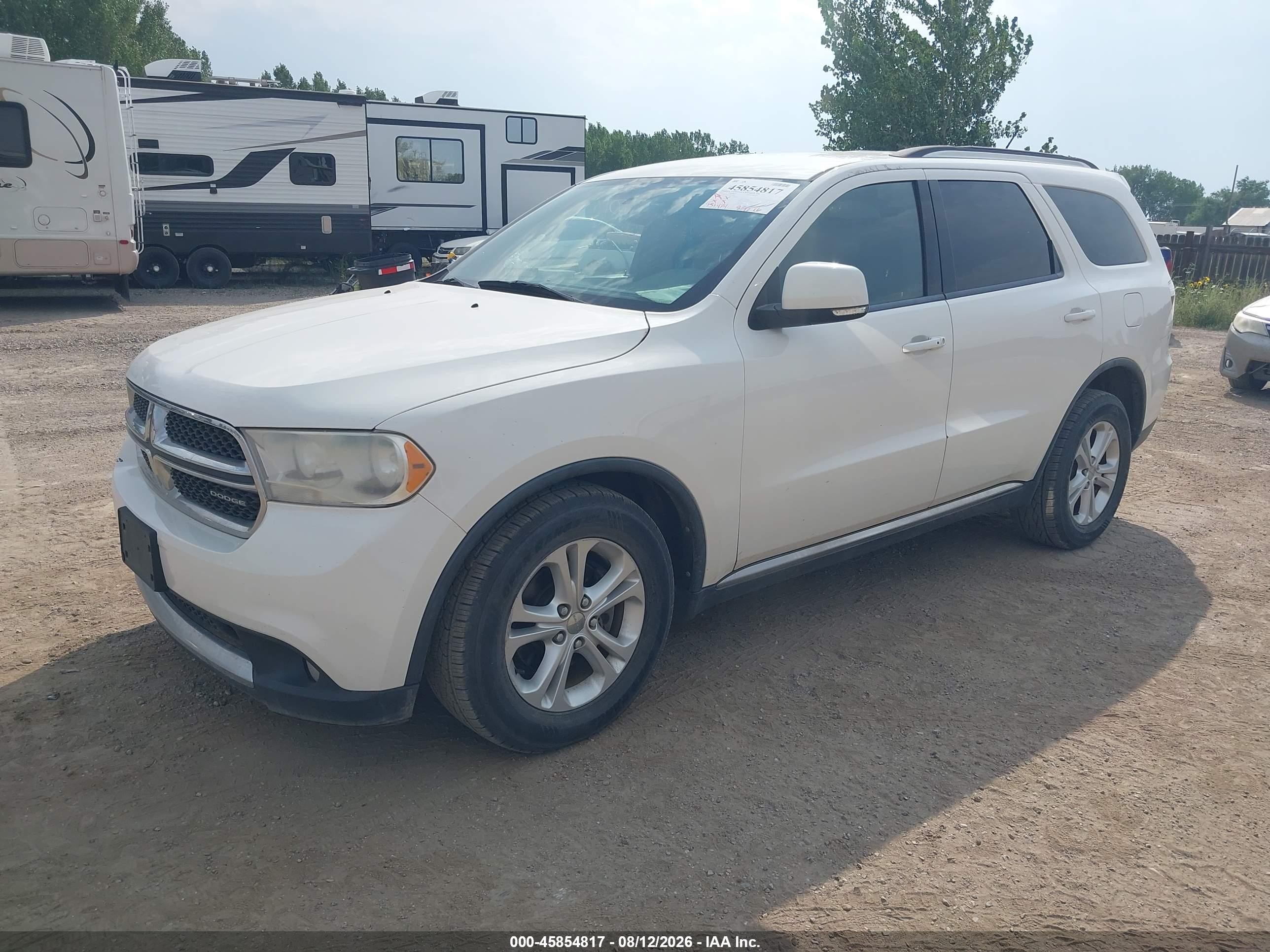 2012 Dodge Durango Crew Белый vin: 1C4RDJDG3CC187942
