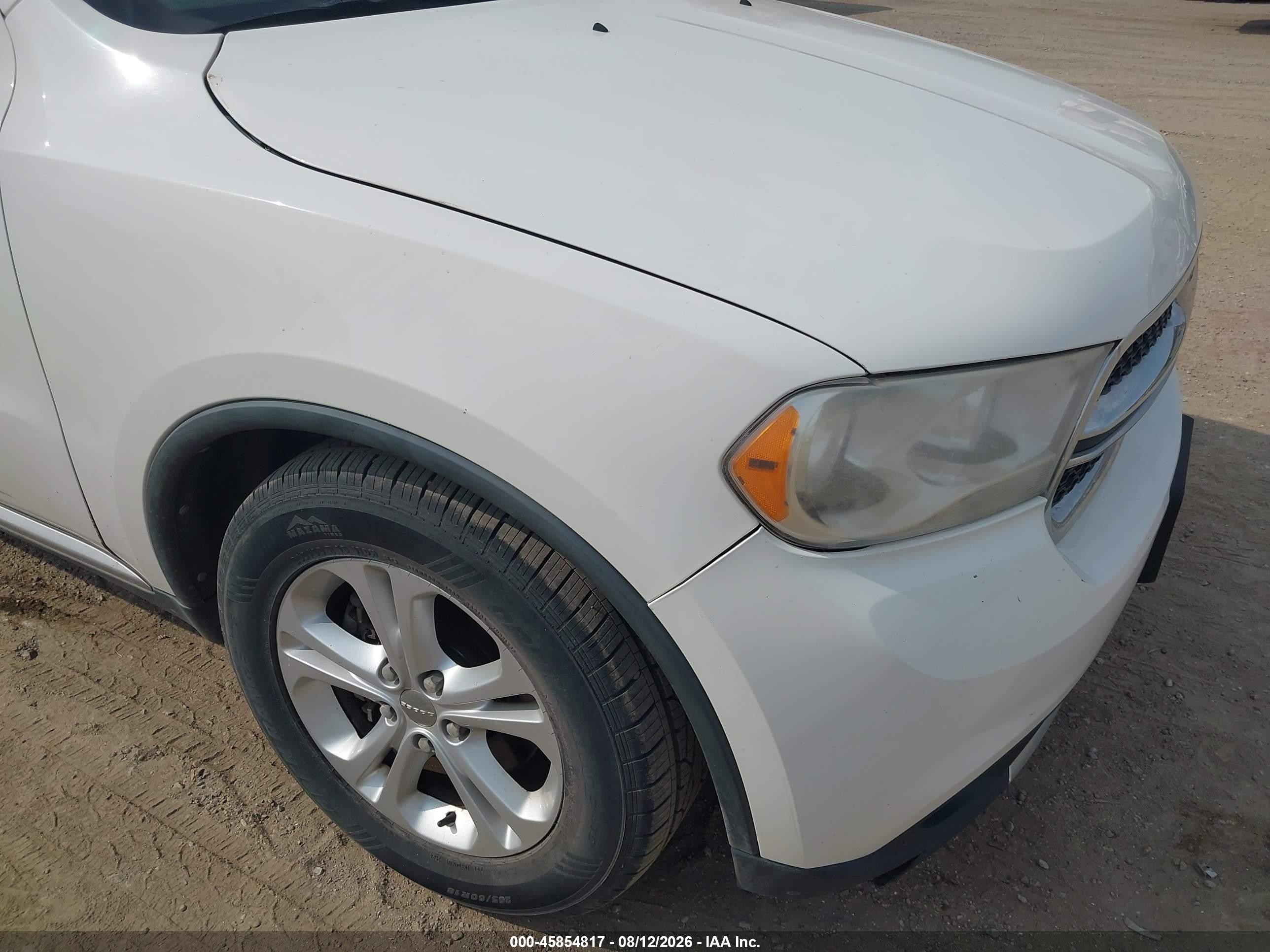 2012 Dodge Durango Crew Белый vin: 1C4RDJDG3CC187942