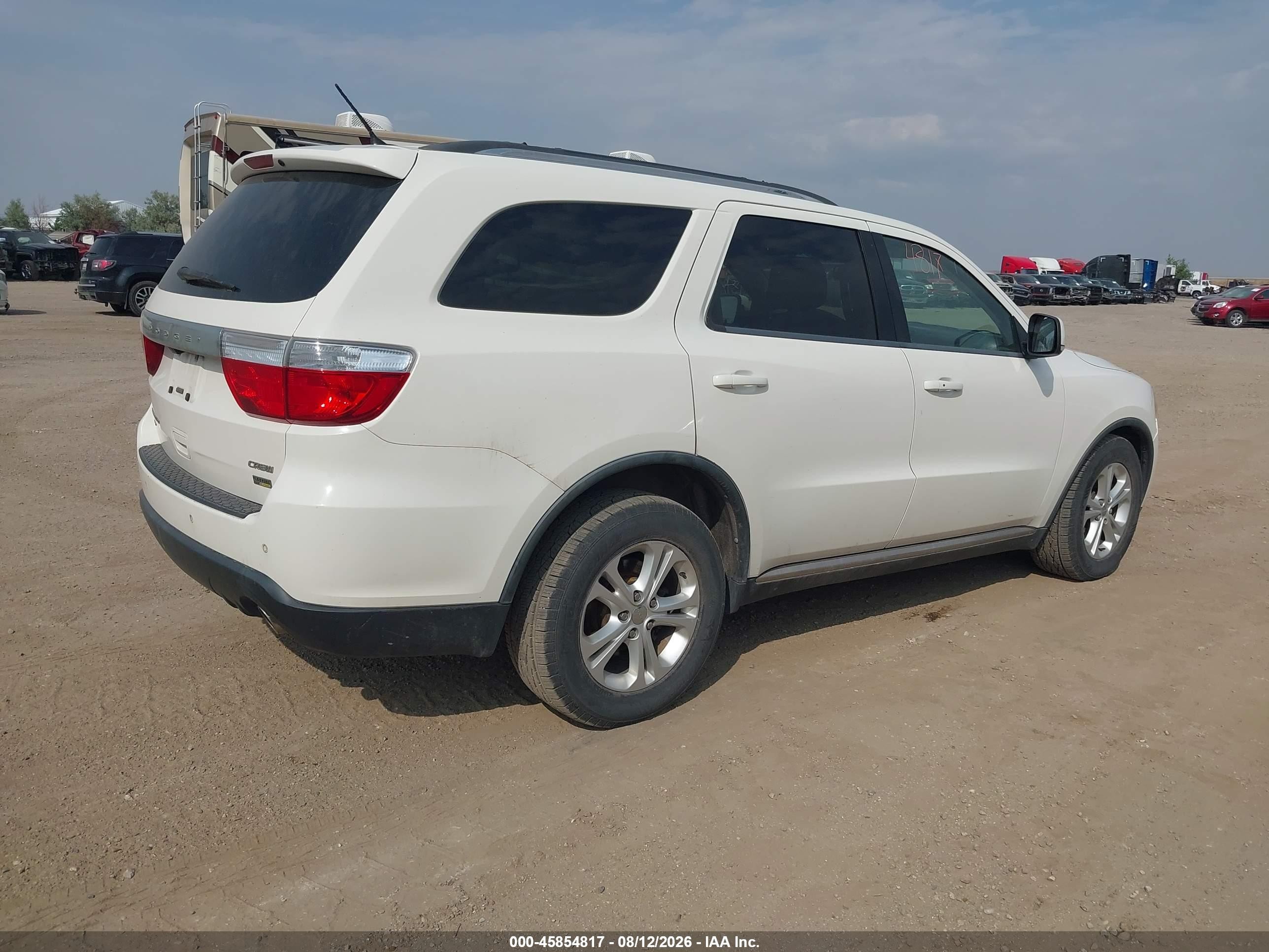 2012 Dodge Durango Crew Белый vin: 1C4RDJDG3CC187942