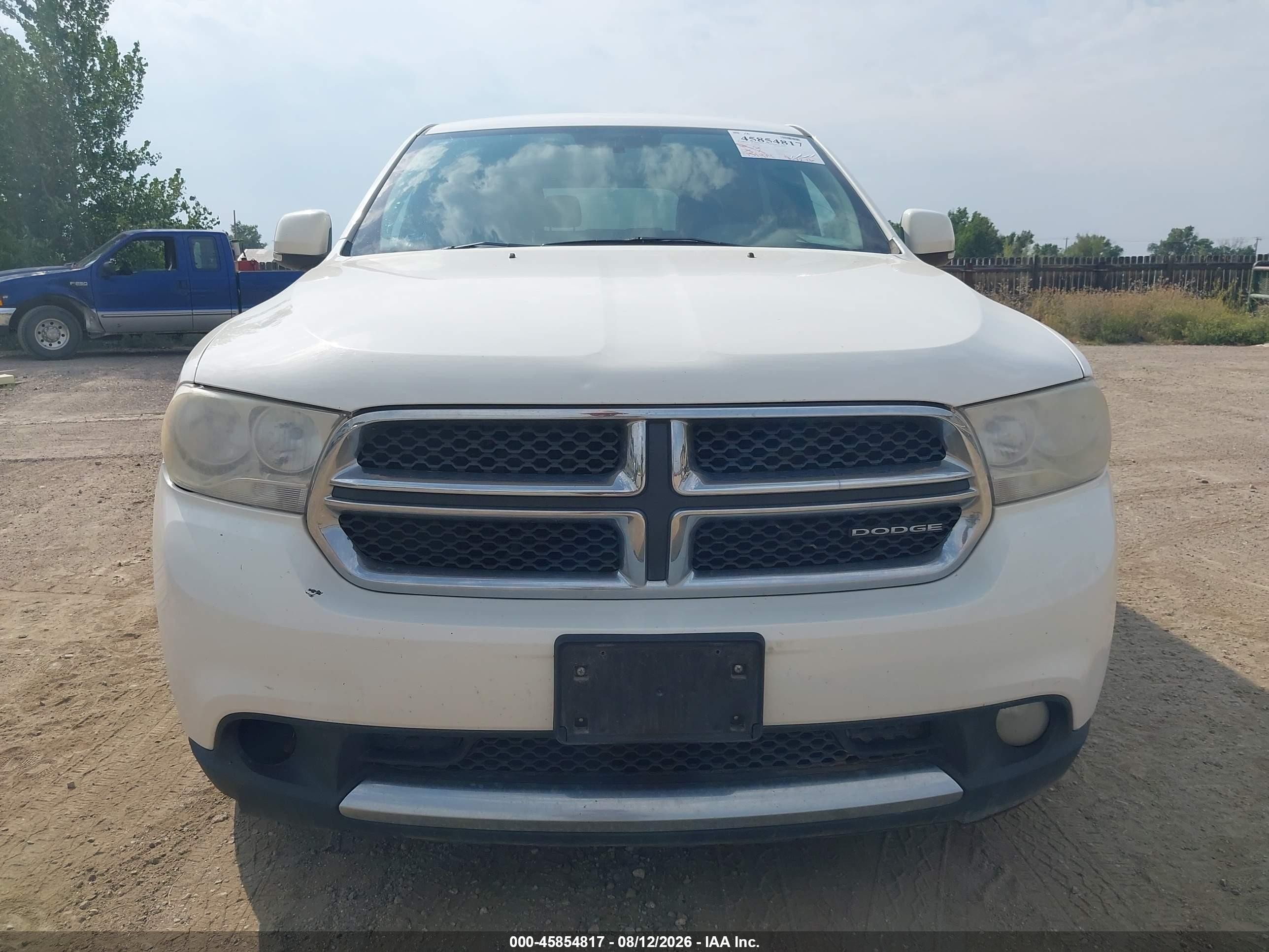 2012 Dodge Durango Crew Белый vin: 1C4RDJDG3CC187942