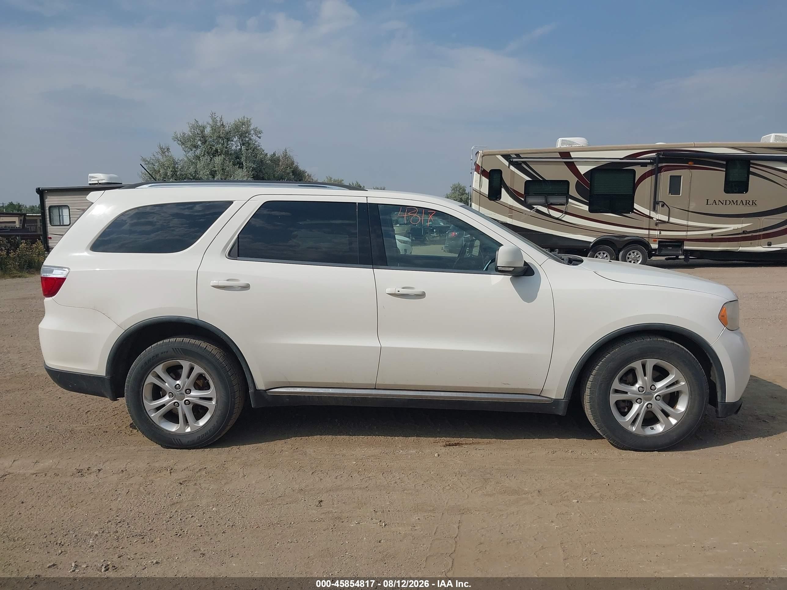 2012 Dodge Durango Crew Белый vin: 1C4RDJDG3CC187942