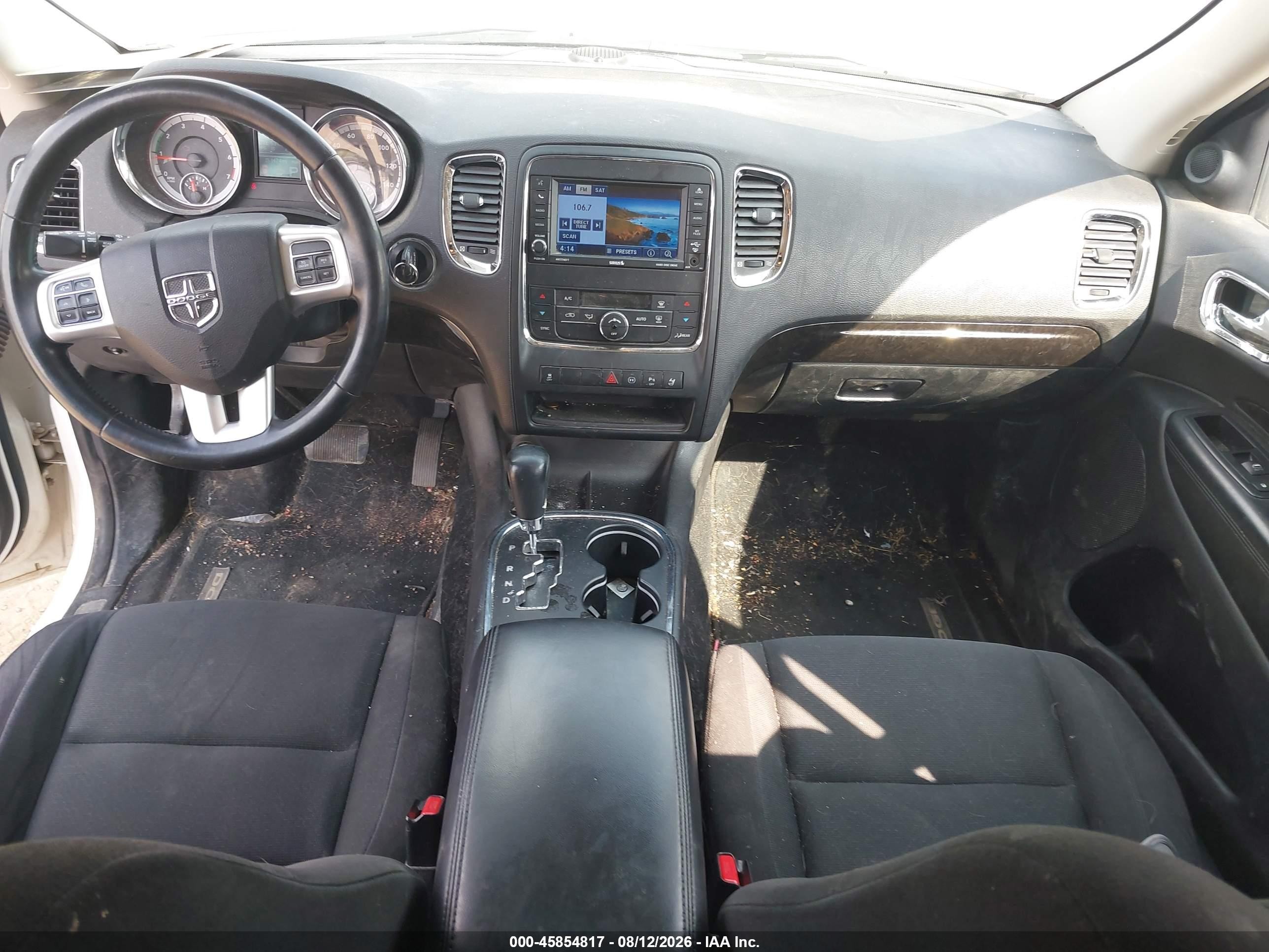 2012 Dodge Durango Crew Белый vin: 1C4RDJDG3CC187942