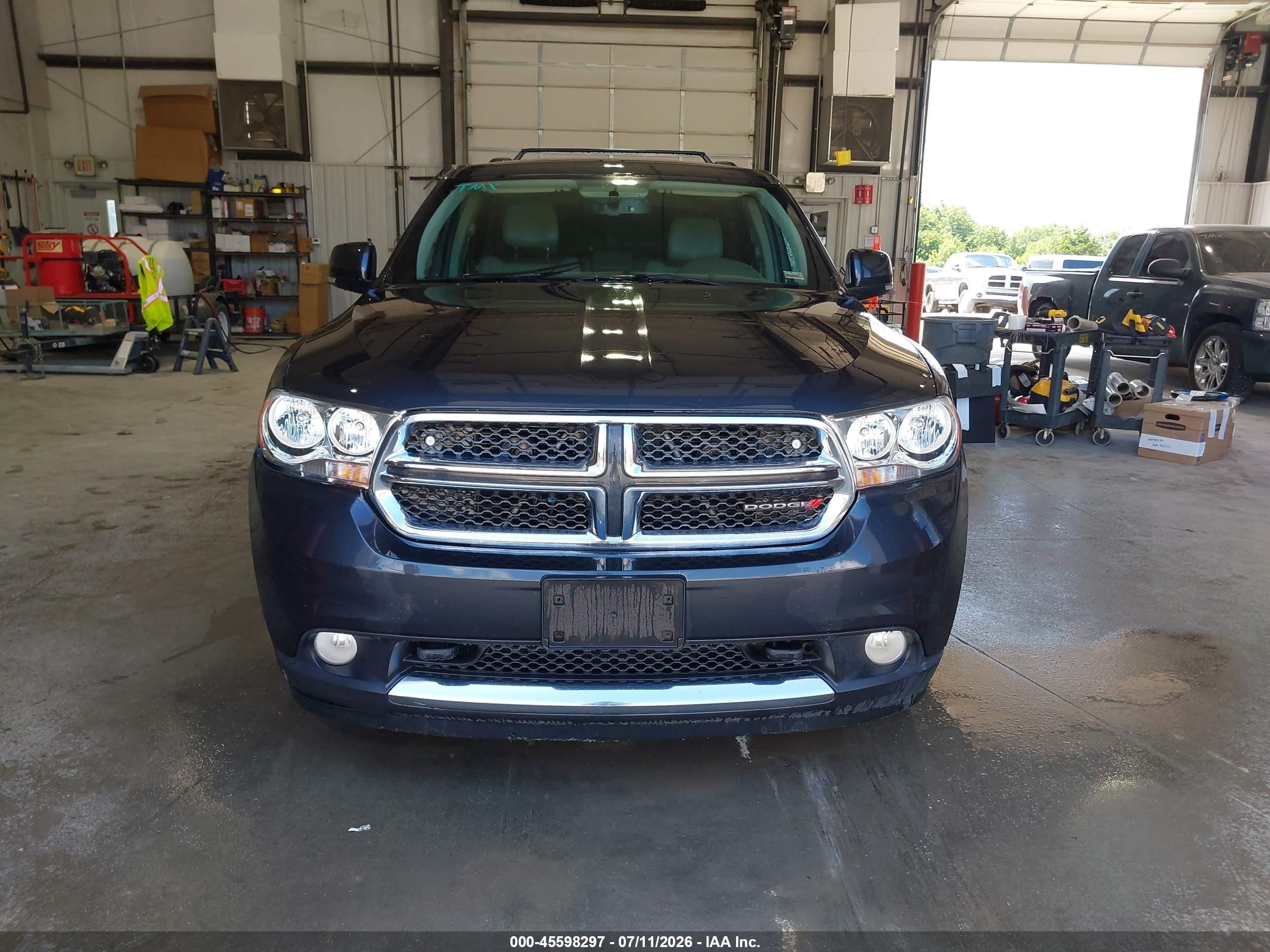 2012 Dodge Durango Crew Black vin: 1C4RDJDG3CC240168