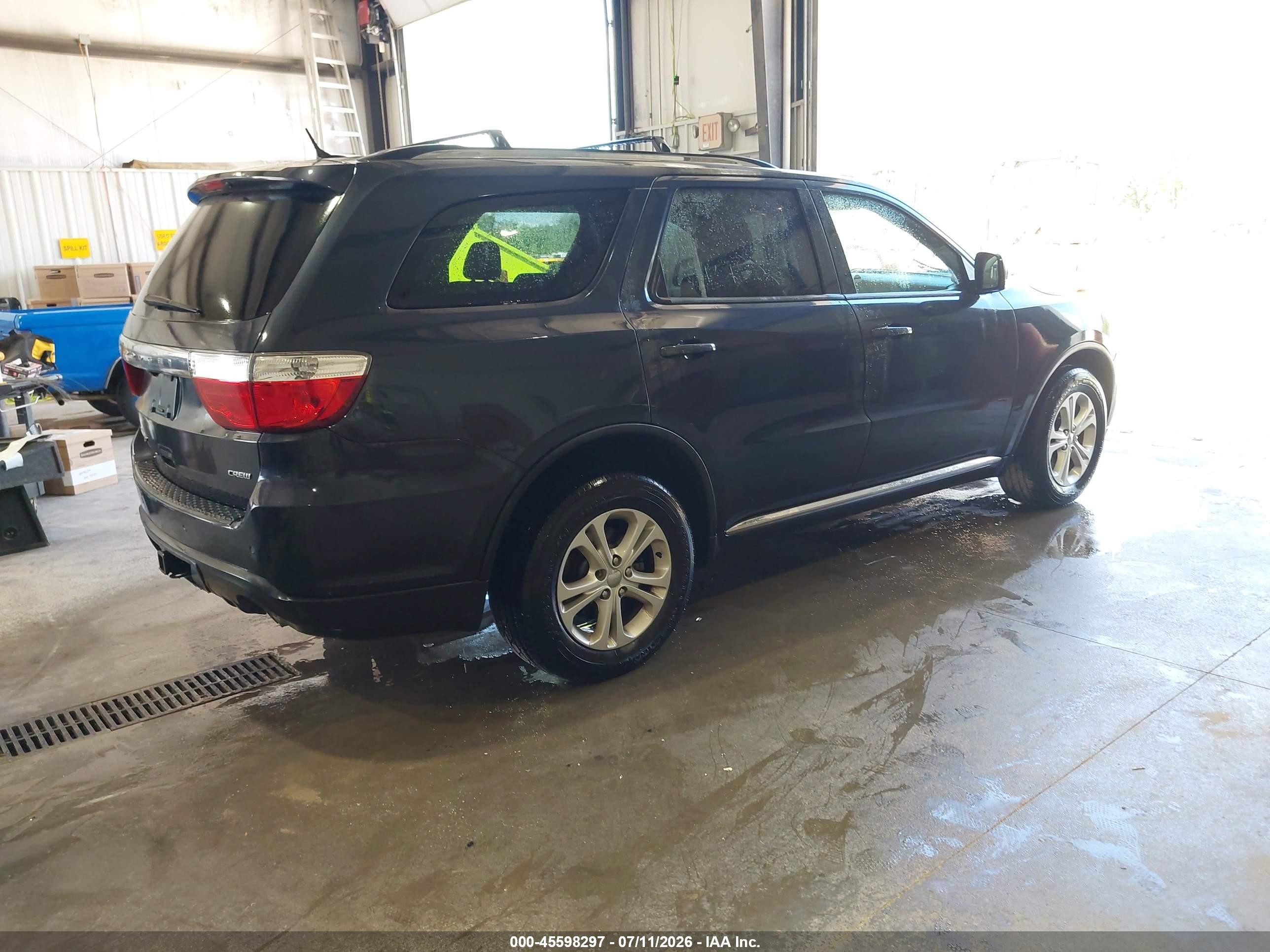 2012 Dodge Durango Crew Black vin: 1C4RDJDG3CC240168