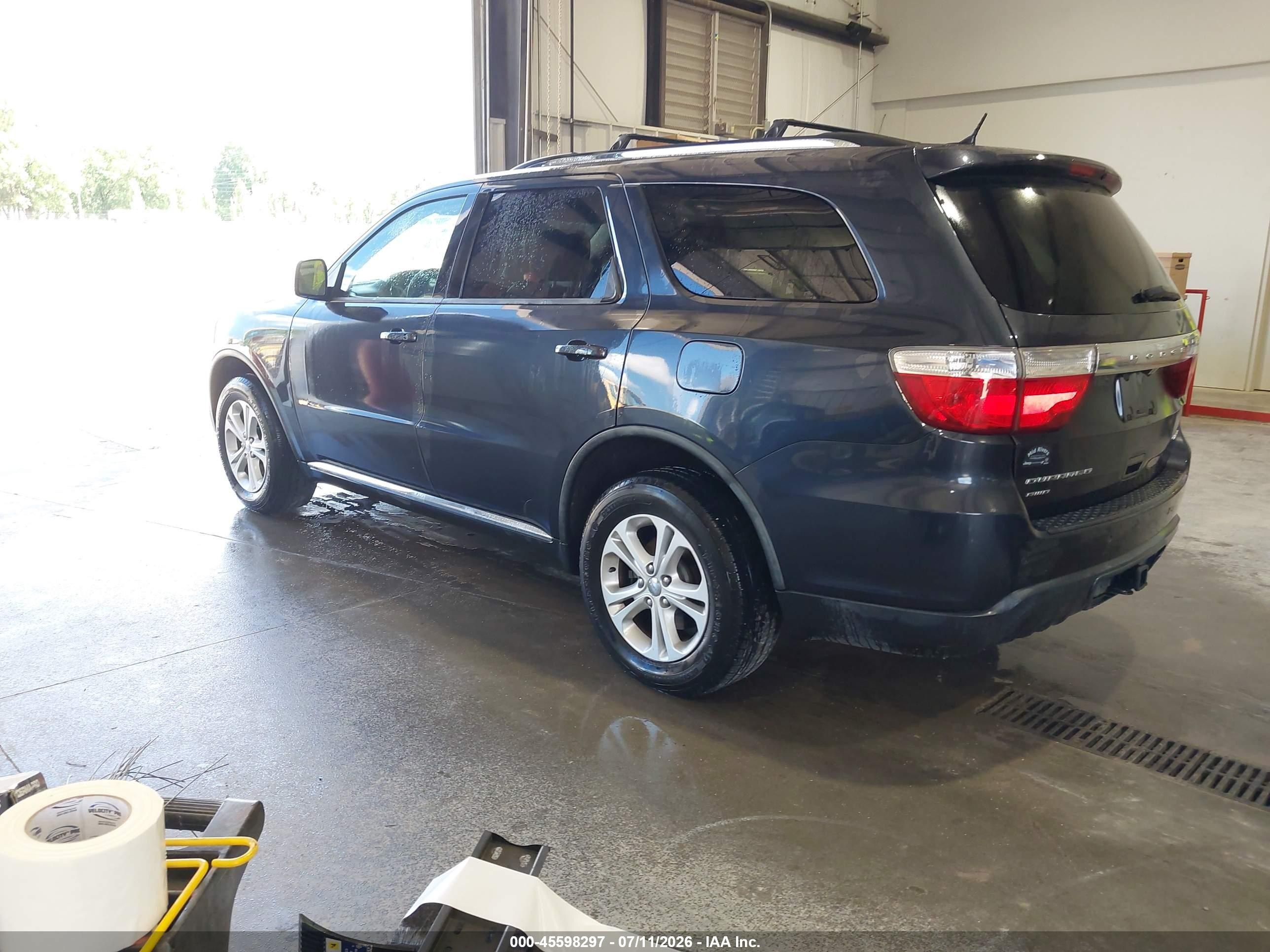 2012 Dodge Durango Crew Black vin: 1C4RDJDG3CC240168