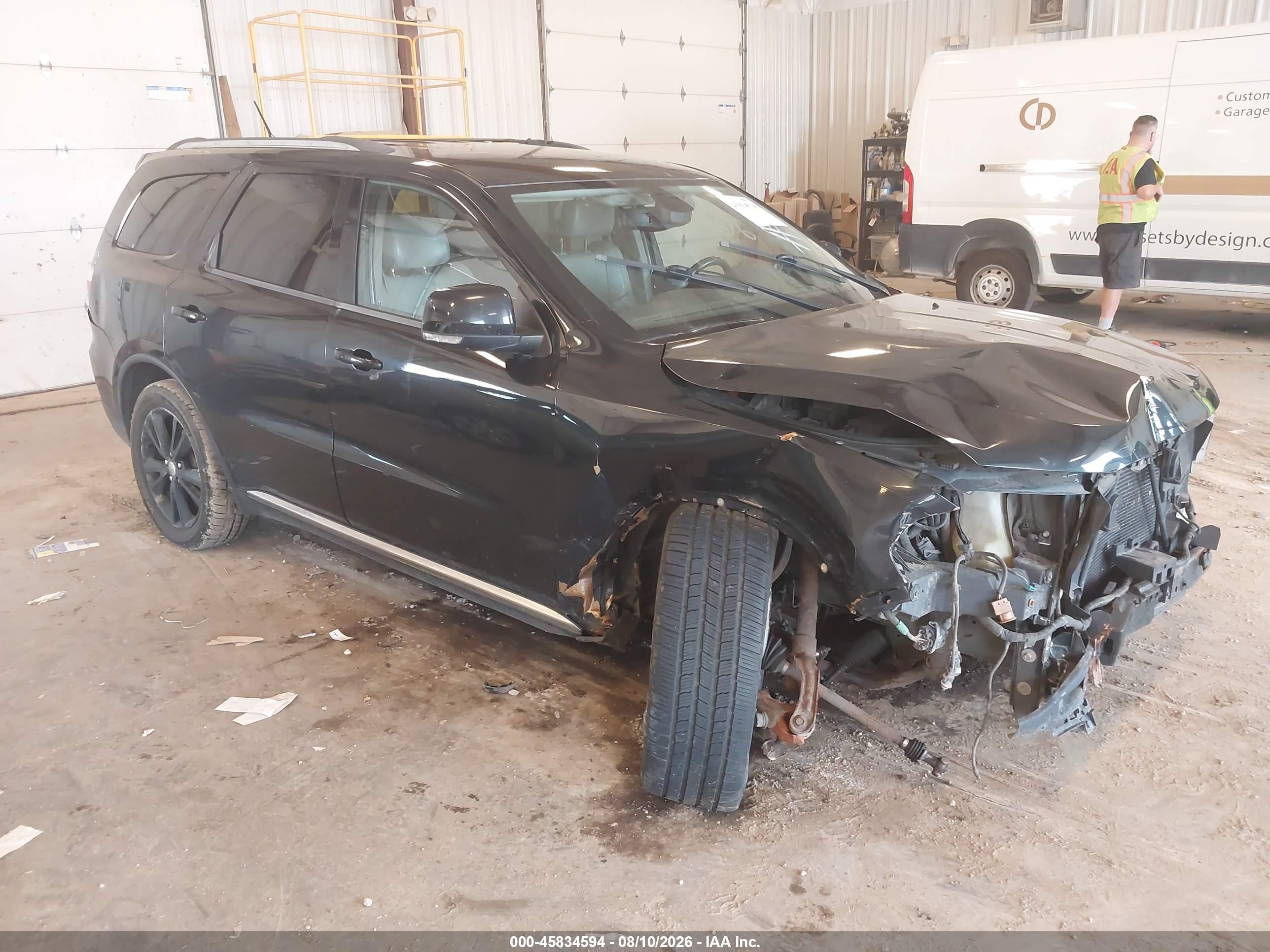 2012 Dodge Durango Crew Black vin: 1C4RDJDG3CC337189