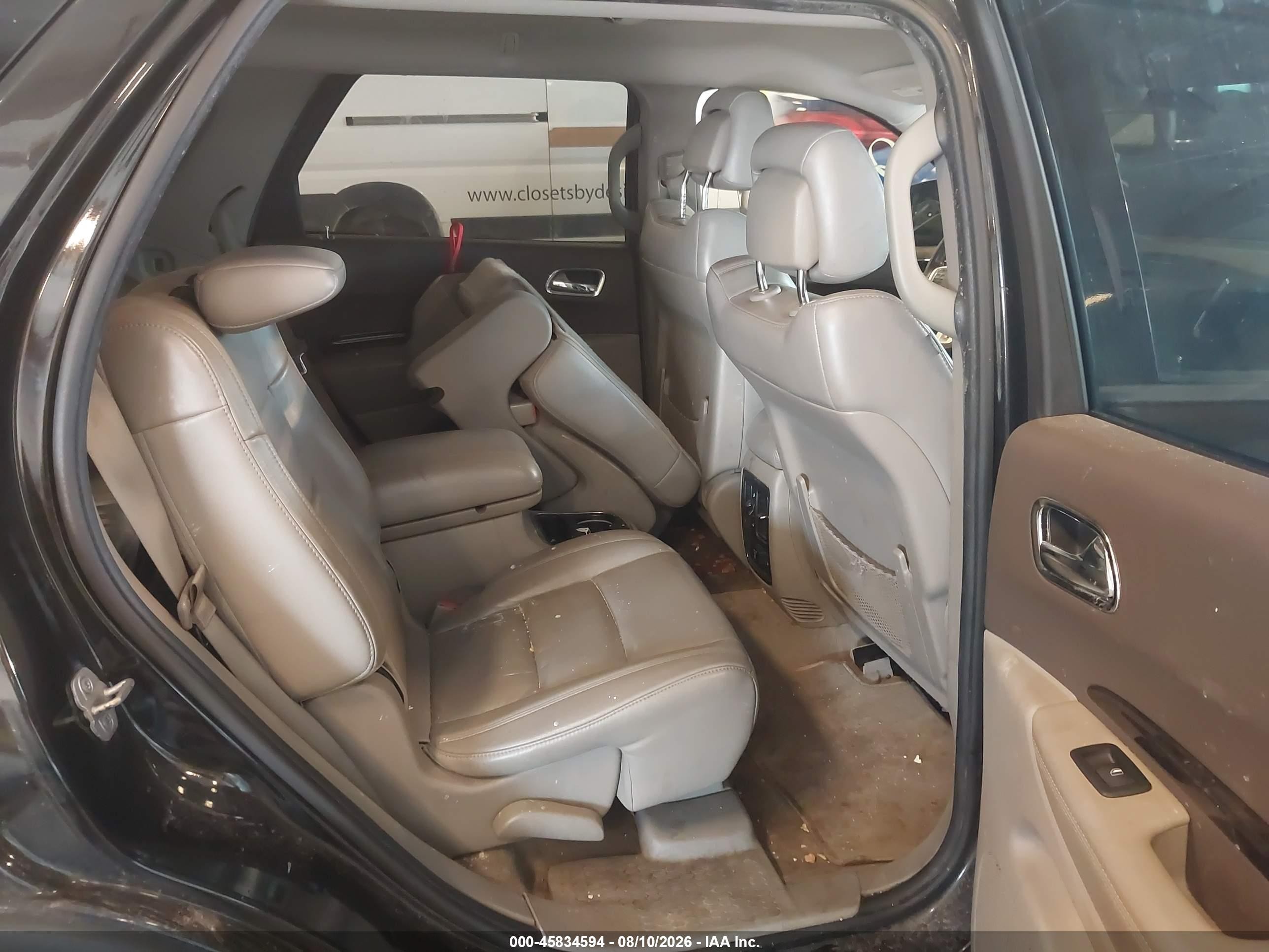 2012 Dodge Durango Crew Black vin: 1C4RDJDG3CC337189