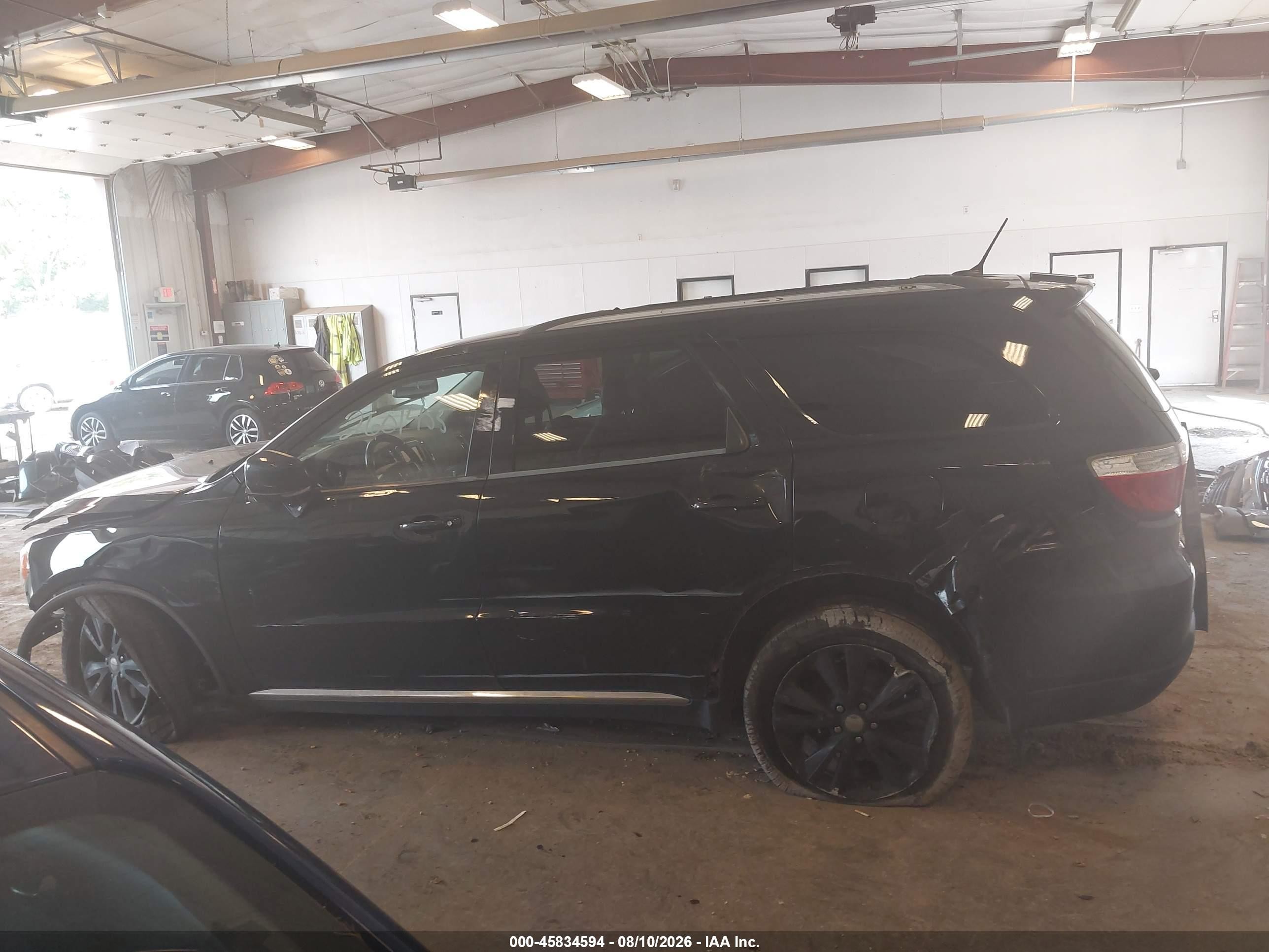 2012 Dodge Durango Crew Black vin: 1C4RDJDG3CC337189