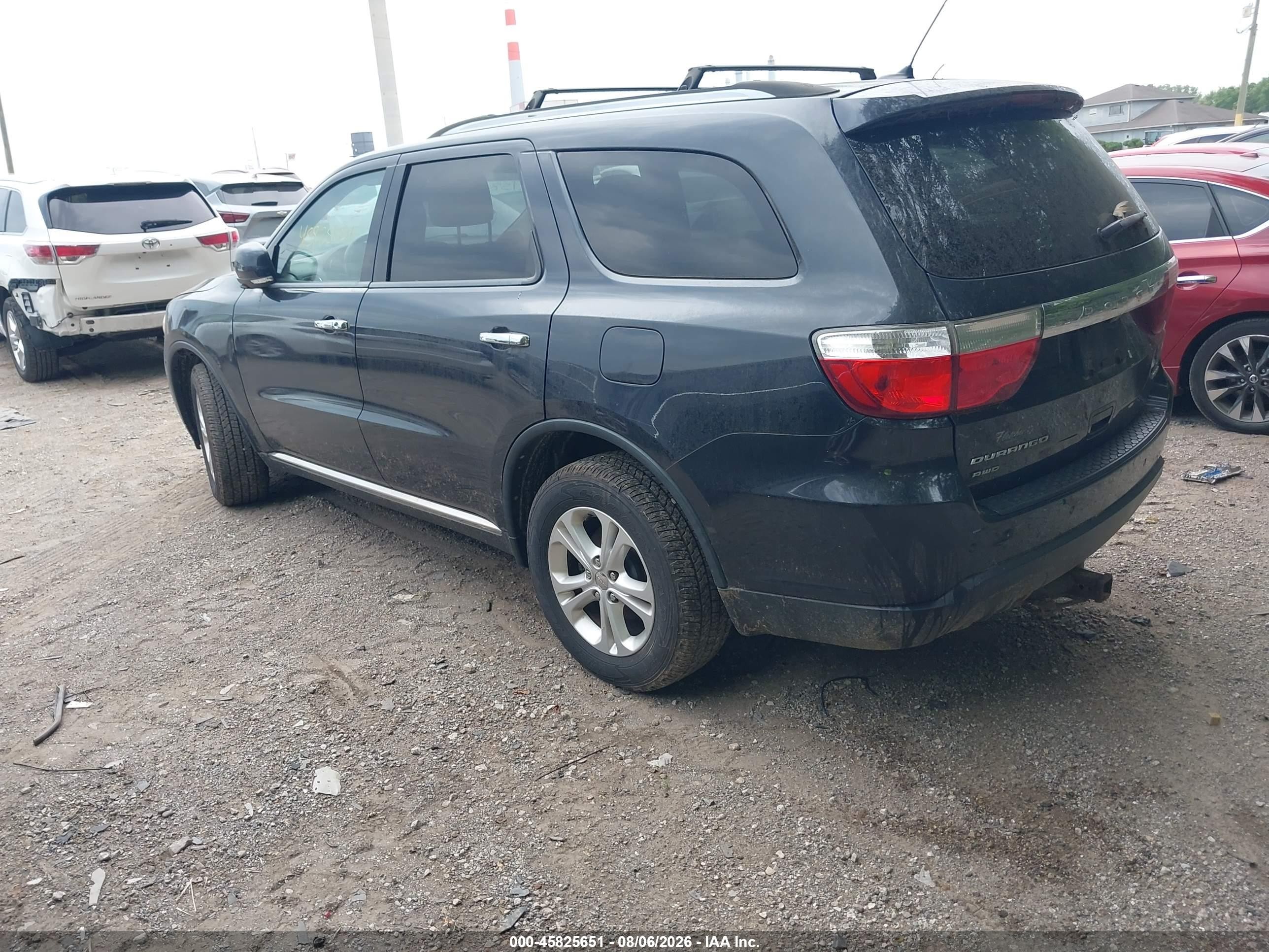 2013 Dodge Durango Crew Gray vin: 1C4RDJDG3DC597030