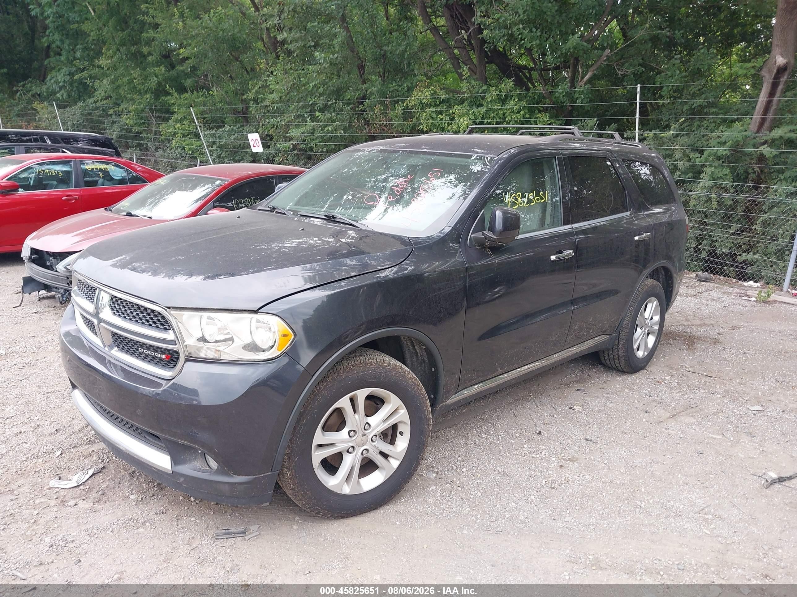 2013 Dodge Durango Crew Gray vin: 1C4RDJDG3DC597030