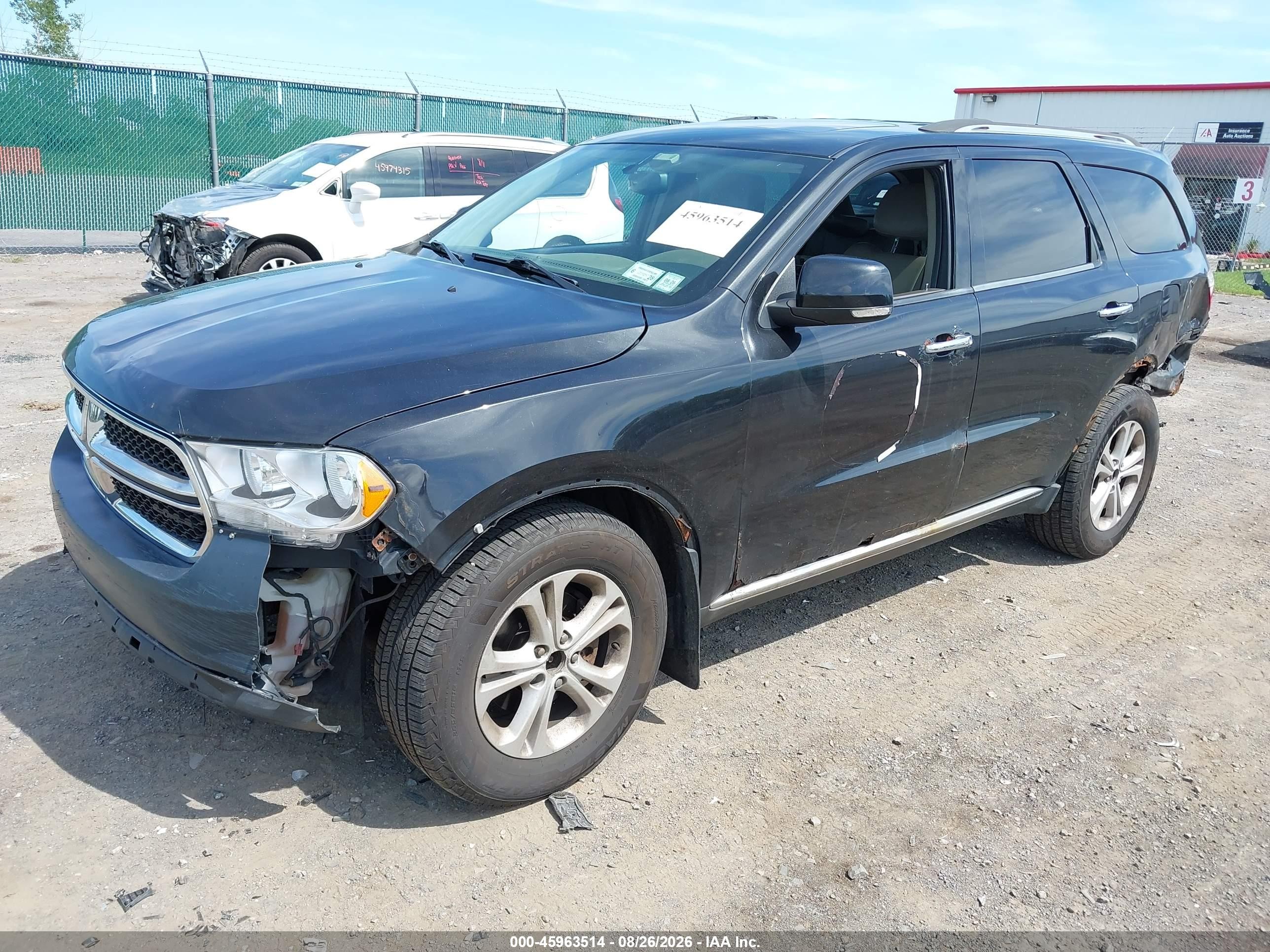 2013 Dodge Durango Crew Черный vin: 1C4RDJDG3DC601366