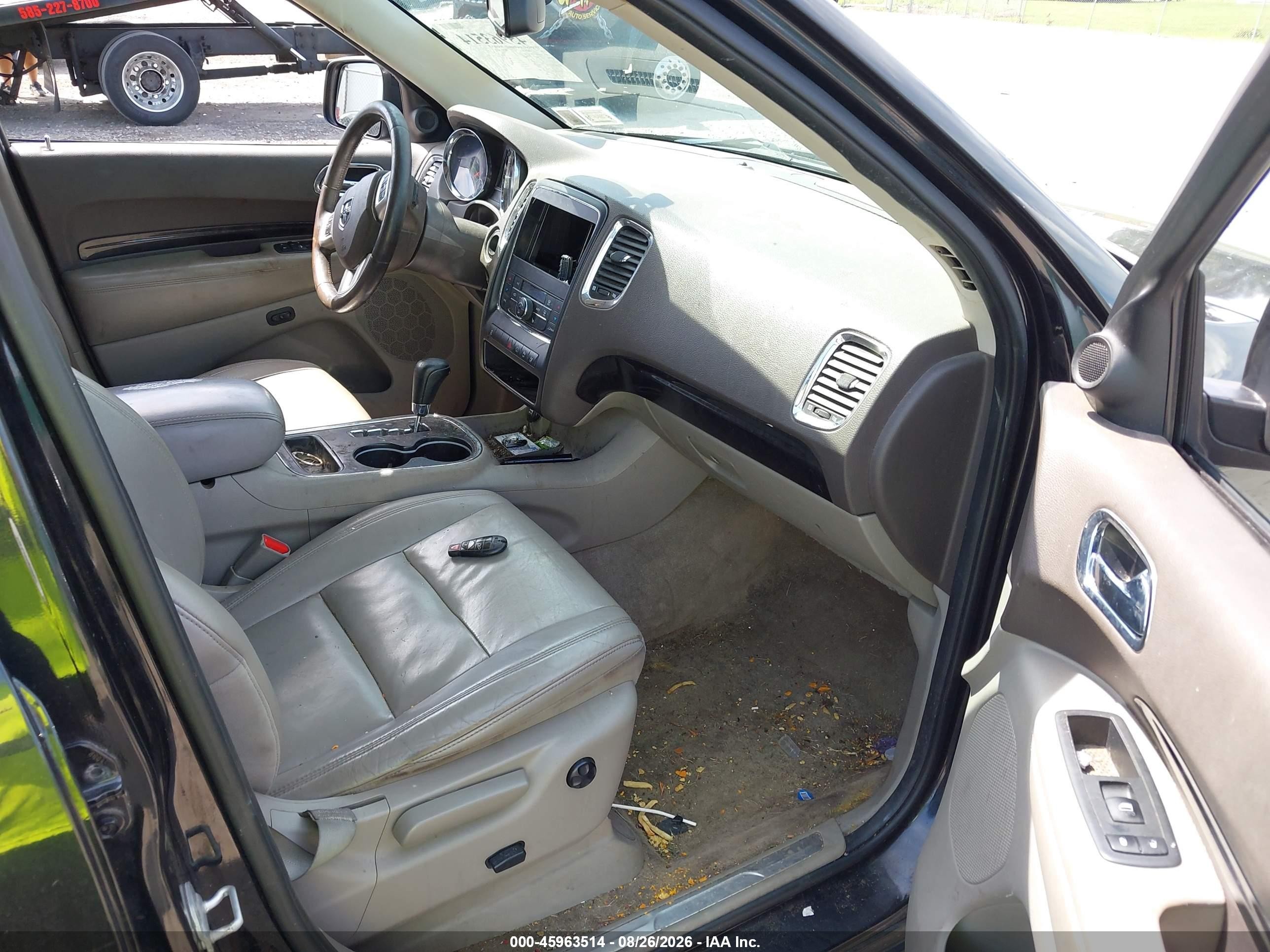 2013 Dodge Durango Crew Черный vin: 1C4RDJDG3DC601366
