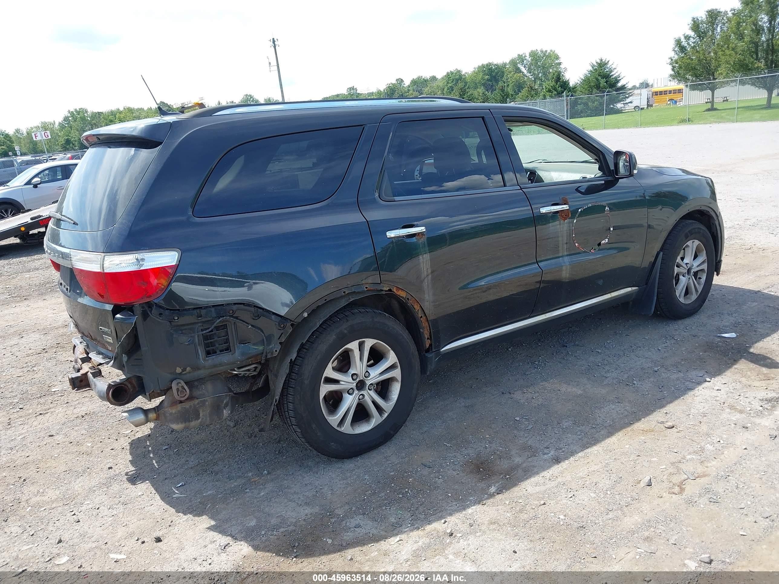 2013 Dodge Durango Crew Черный vin: 1C4RDJDG3DC601366