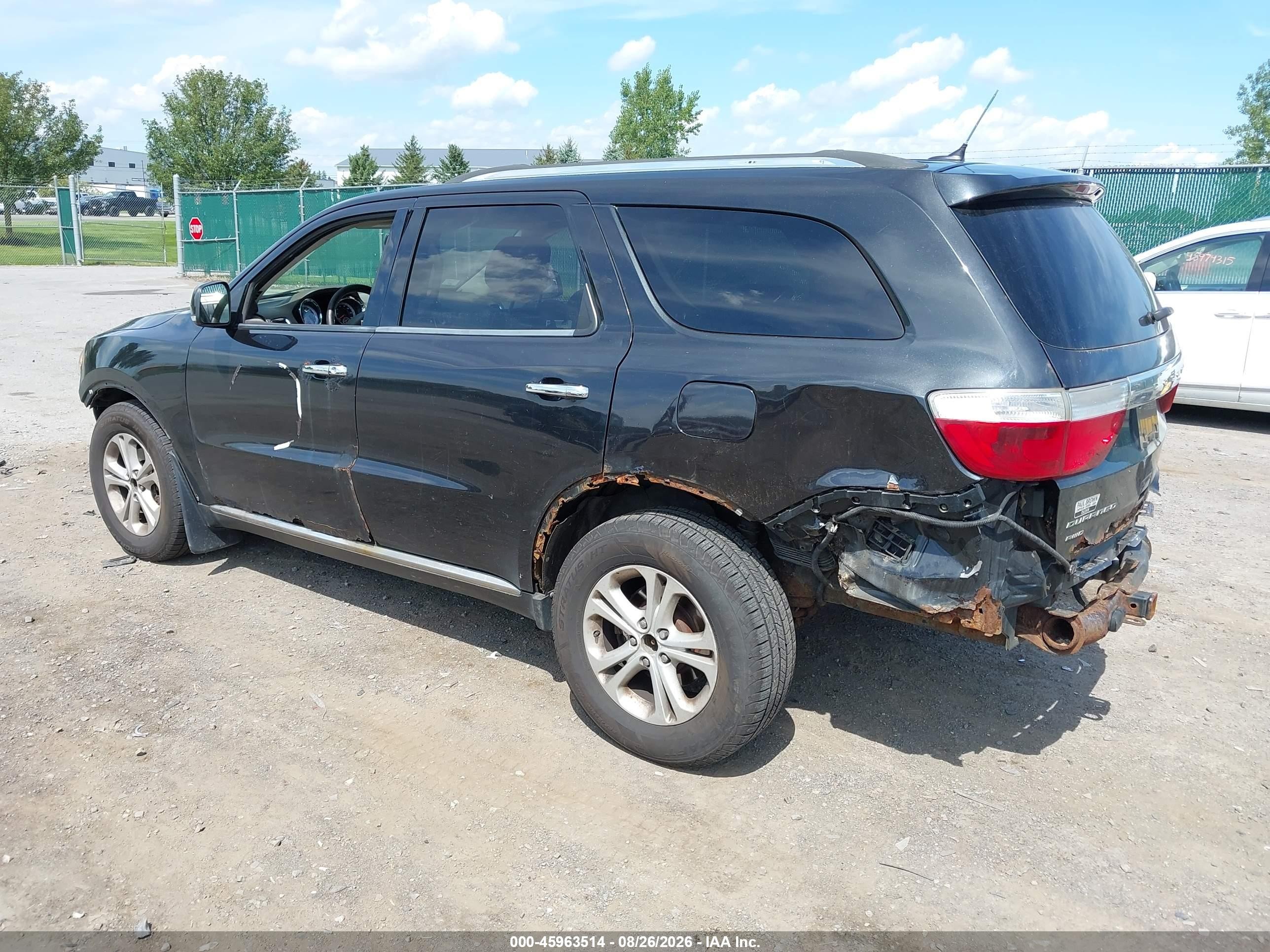 2013 Dodge Durango Crew Черный vin: 1C4RDJDG3DC601366
