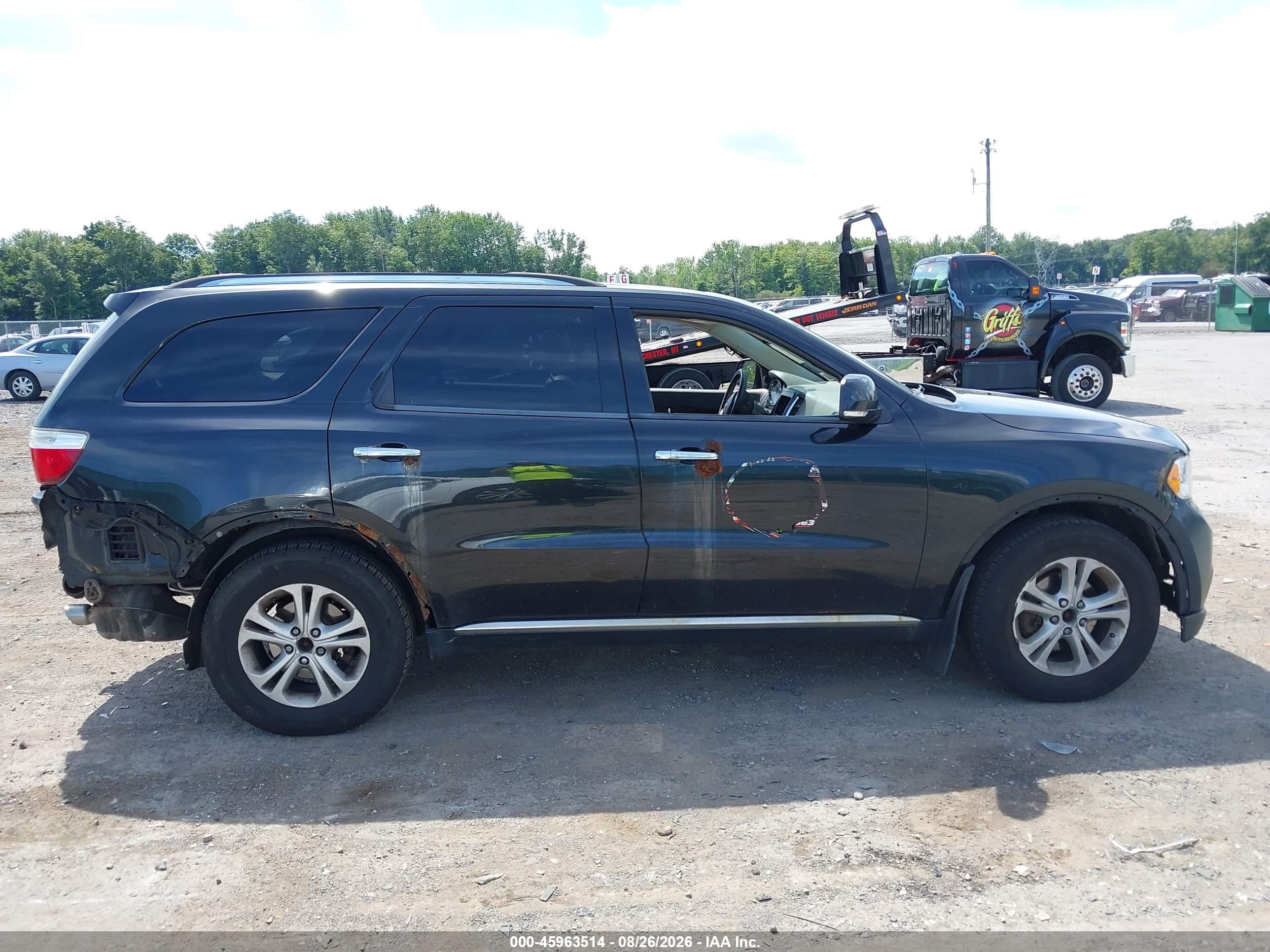 2013 Dodge Durango Crew Черный vin: 1C4RDJDG3DC601366