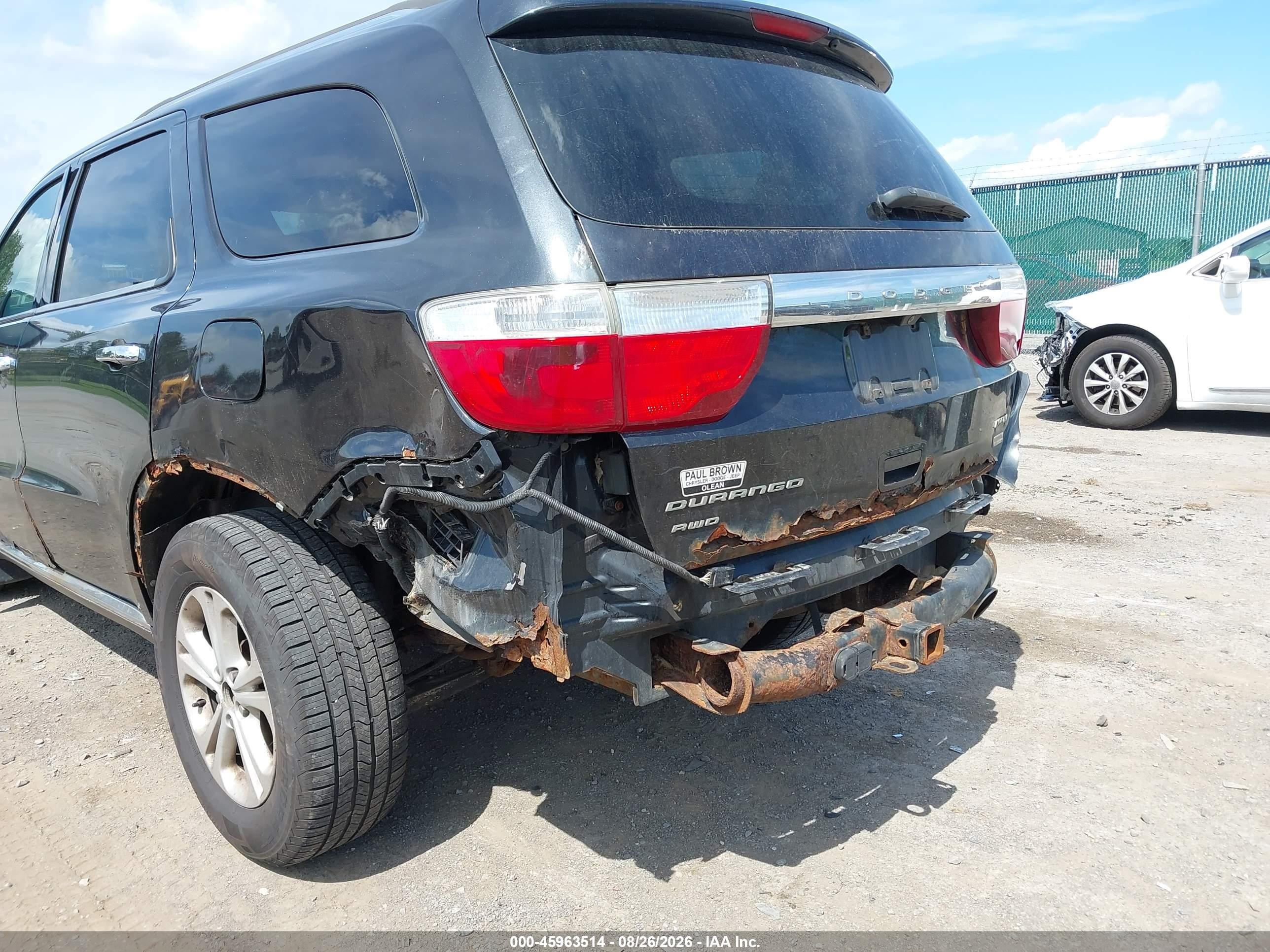 2013 Dodge Durango Crew Черный vin: 1C4RDJDG3DC601366
