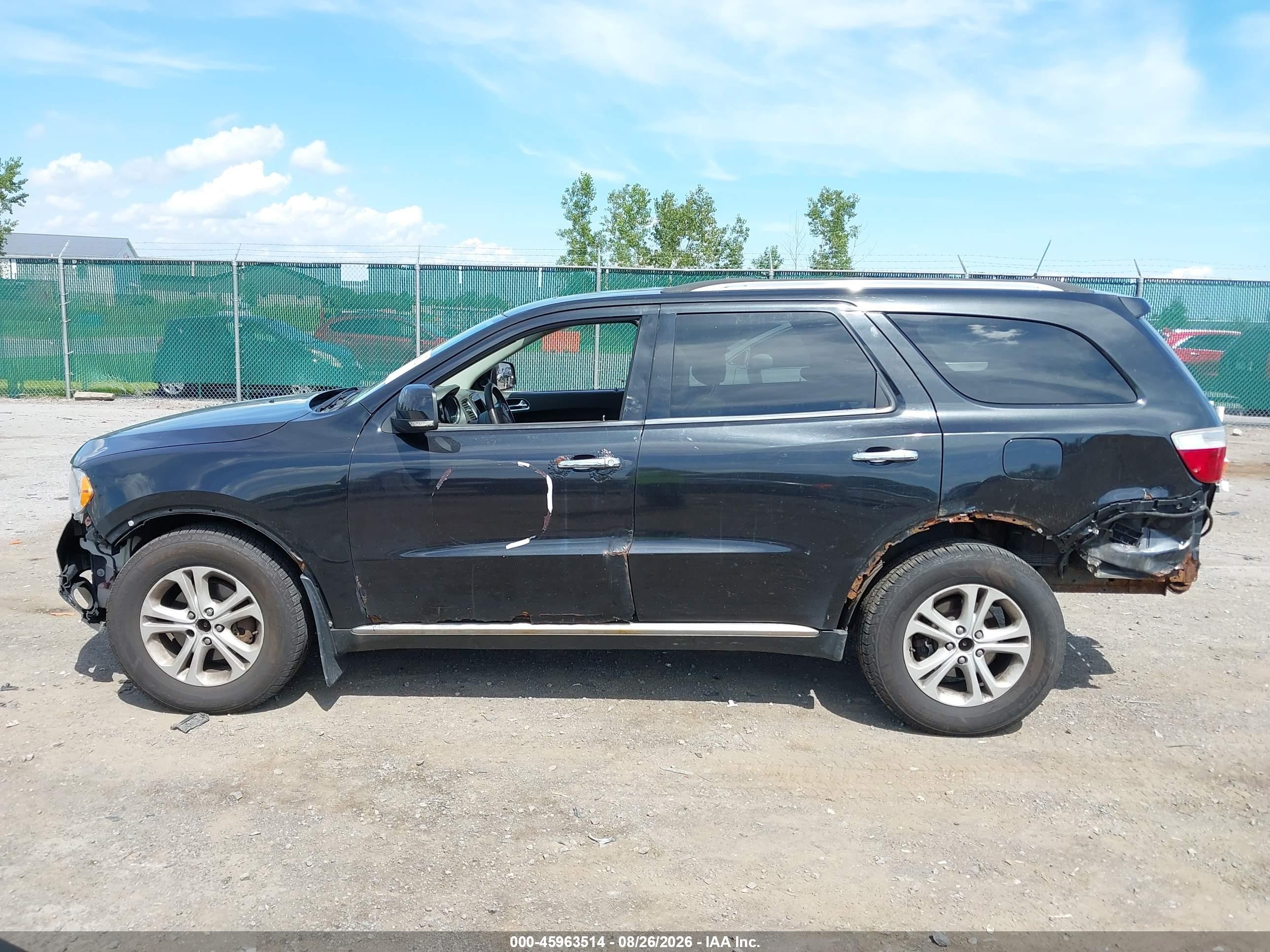2013 Dodge Durango Crew Черный vin: 1C4RDJDG3DC601366
