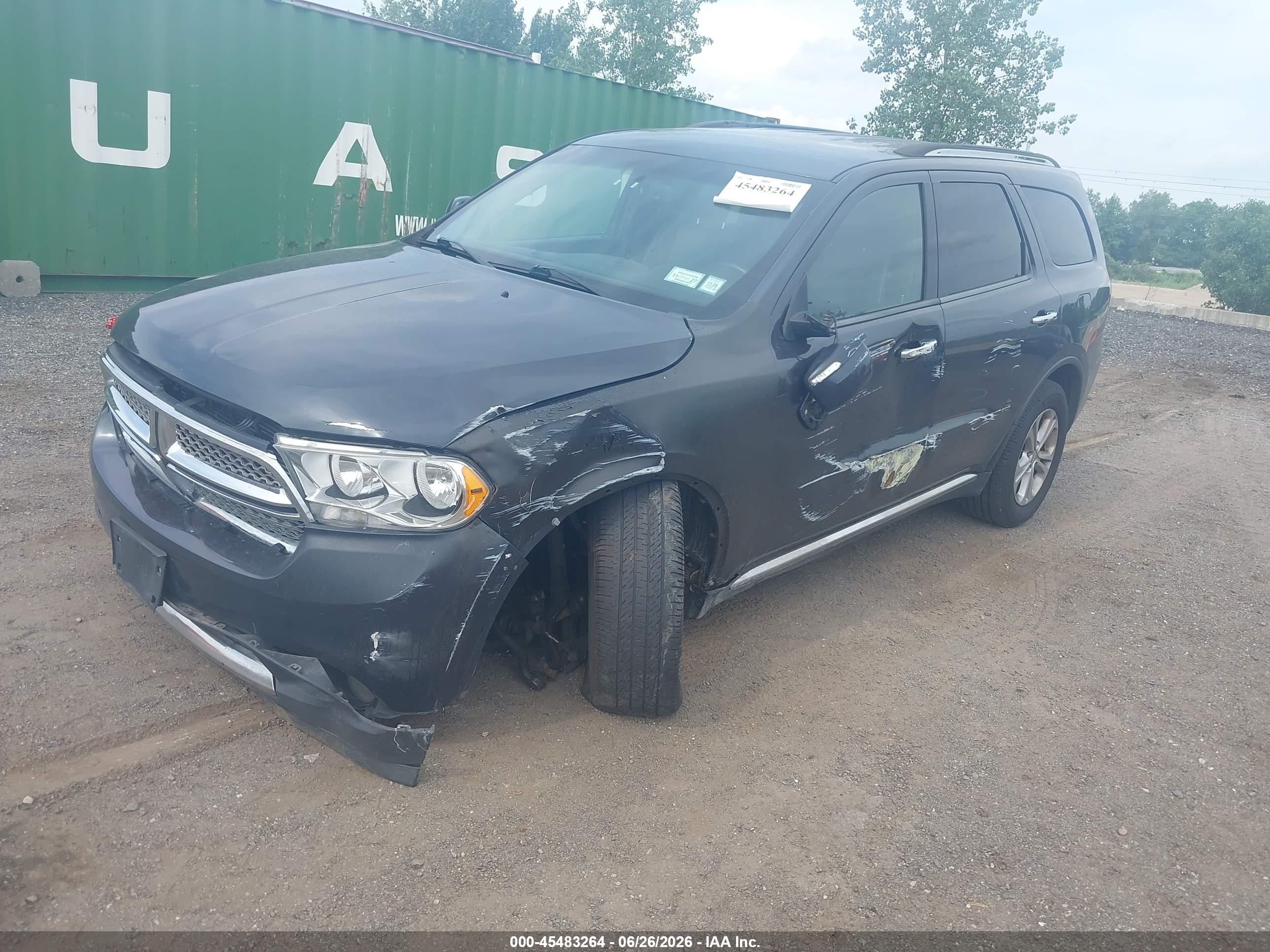 2013 Dodge Durango Crew Gray vin: 1C4RDJDG3DC617583