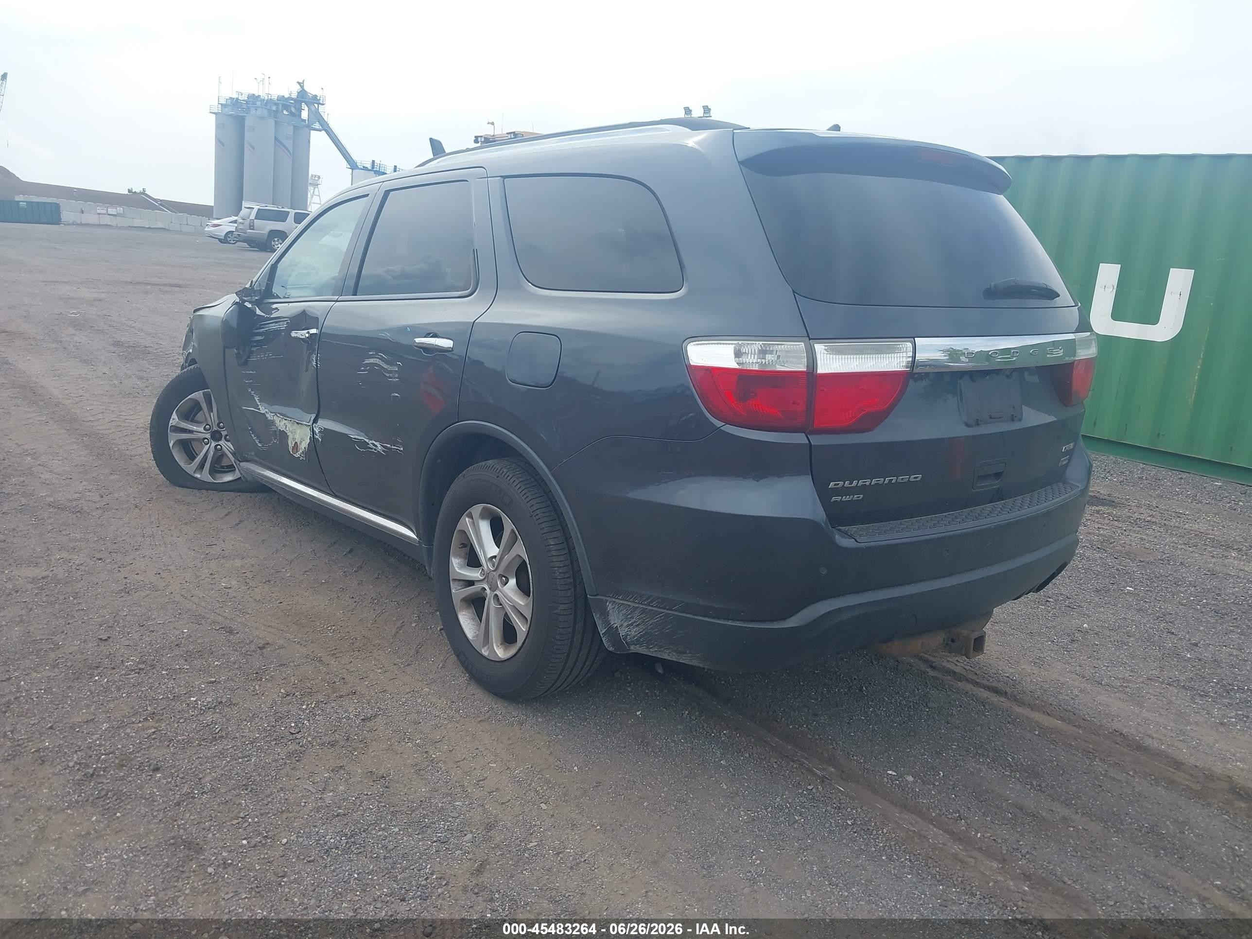 2013 Dodge Durango Crew Gray vin: 1C4RDJDG3DC617583