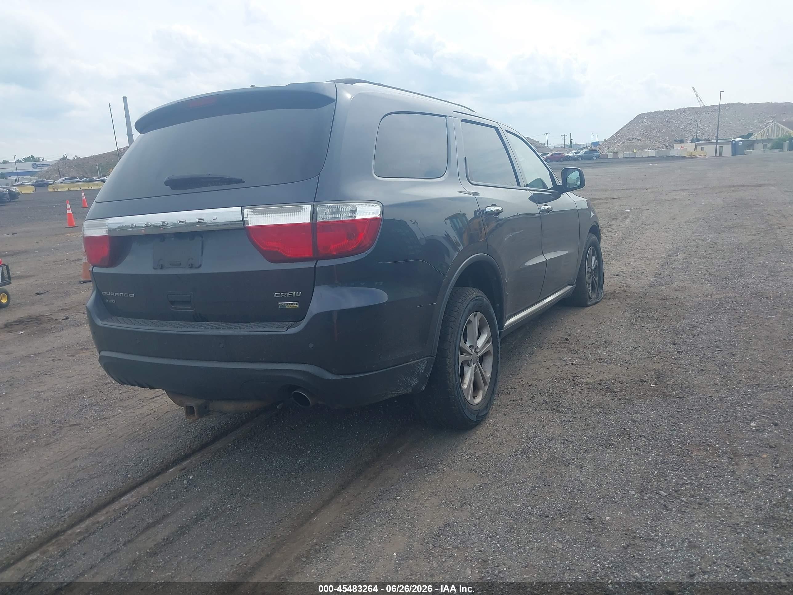2013 Dodge Durango Crew Gray vin: 1C4RDJDG3DC617583