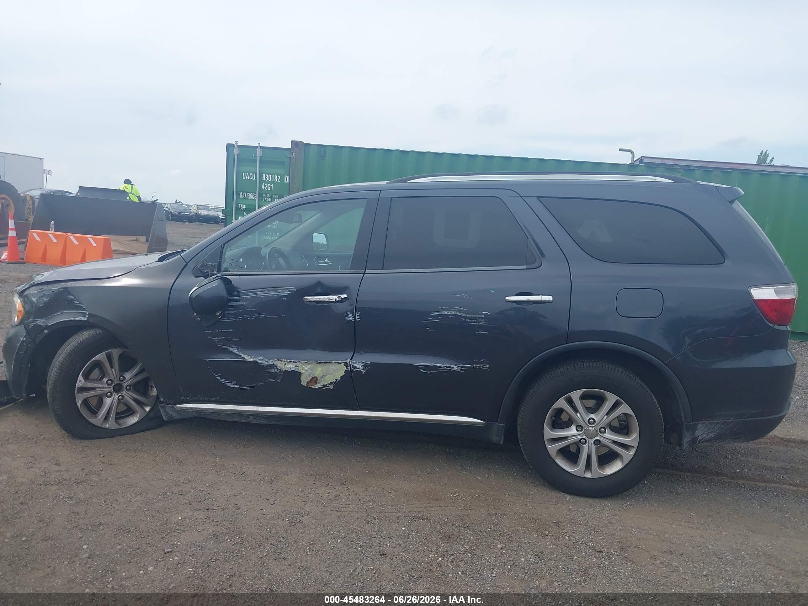 2013 Dodge Durango Crew Gray vin: 1C4RDJDG3DC617583