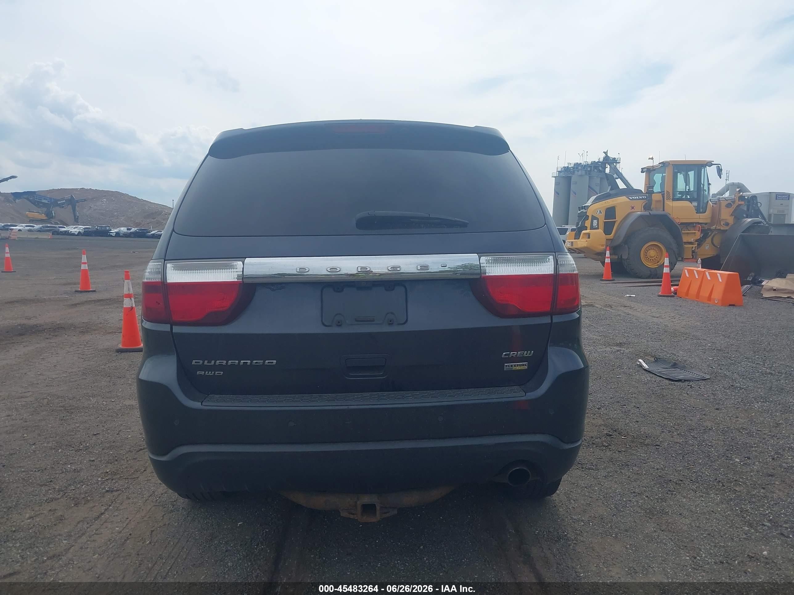 2013 Dodge Durango Crew Gray vin: 1C4RDJDG3DC617583