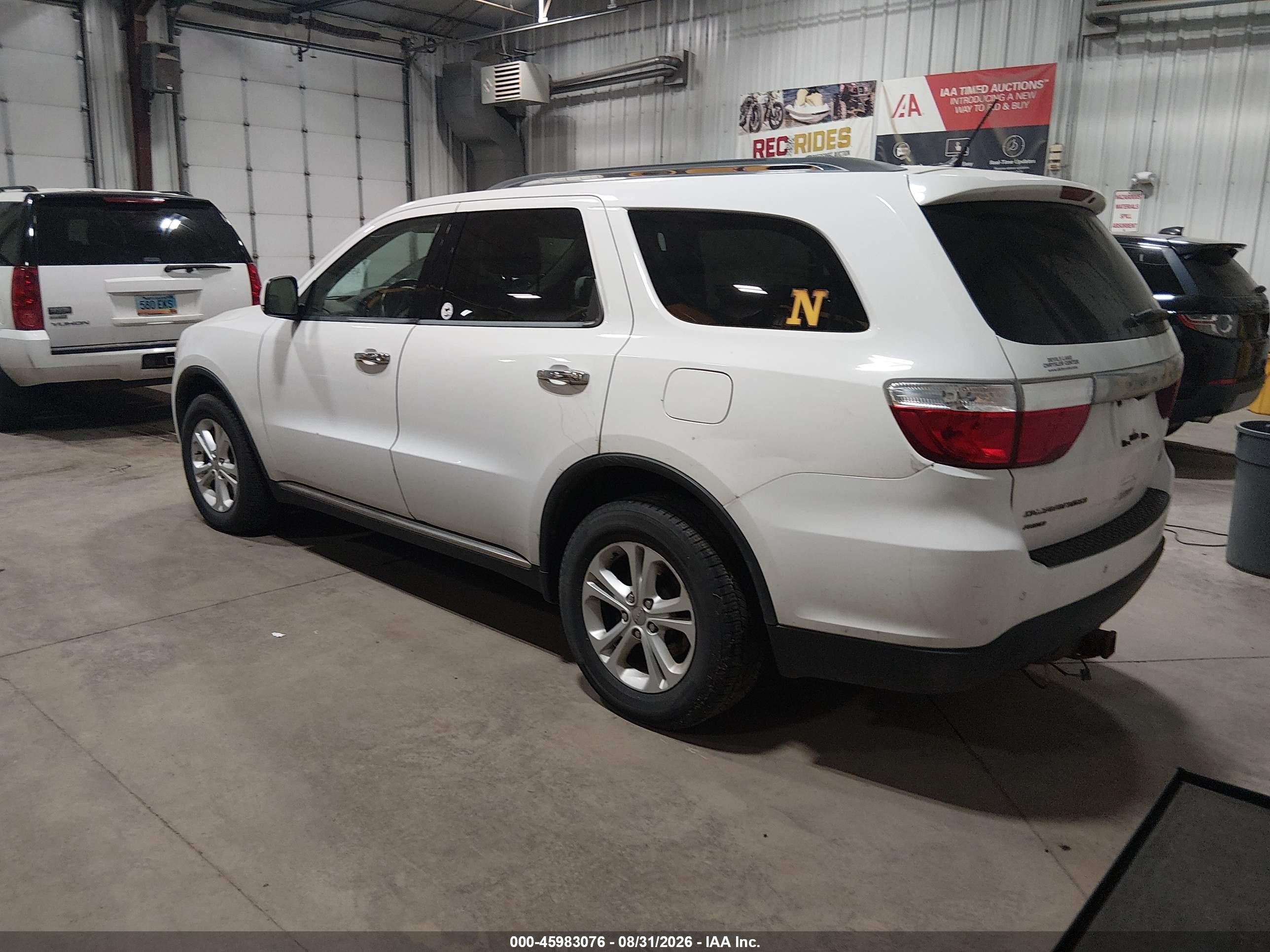 2013 Dodge Durango Crew White vin: 1C4RDJDG3DC637879