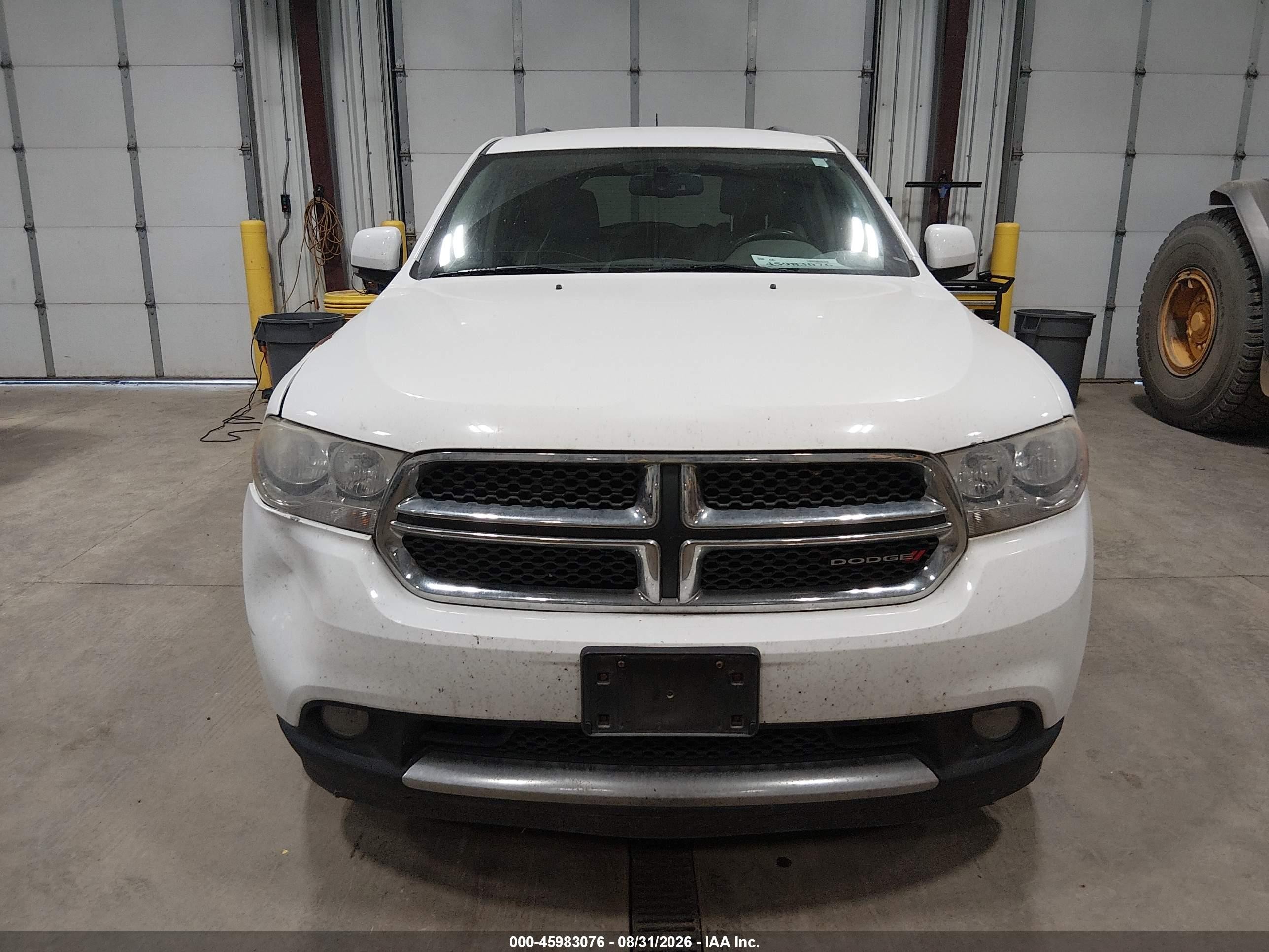 2013 Dodge Durango Crew White vin: 1C4RDJDG3DC637879