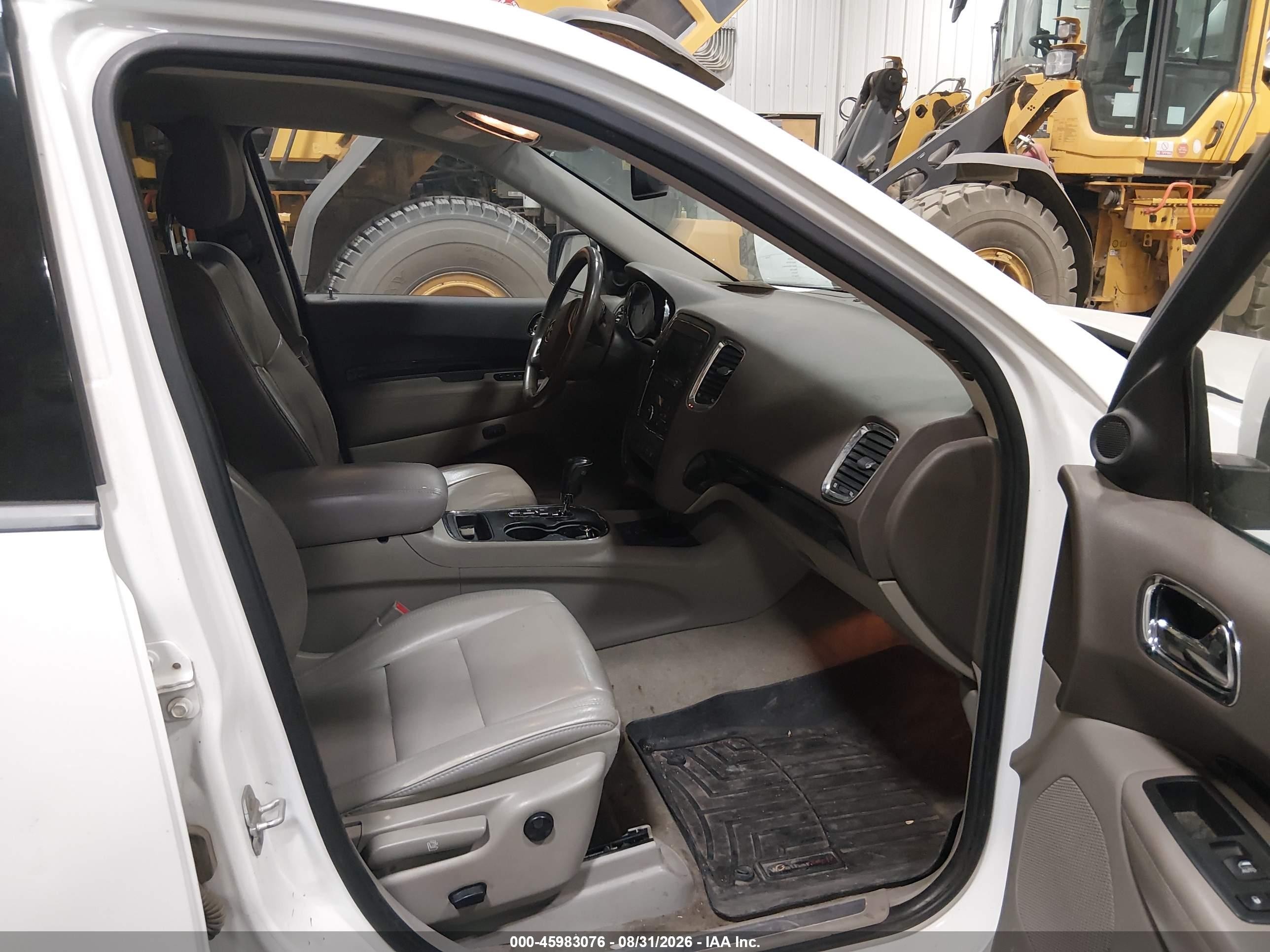2013 Dodge Durango Crew White vin: 1C4RDJDG3DC637879
