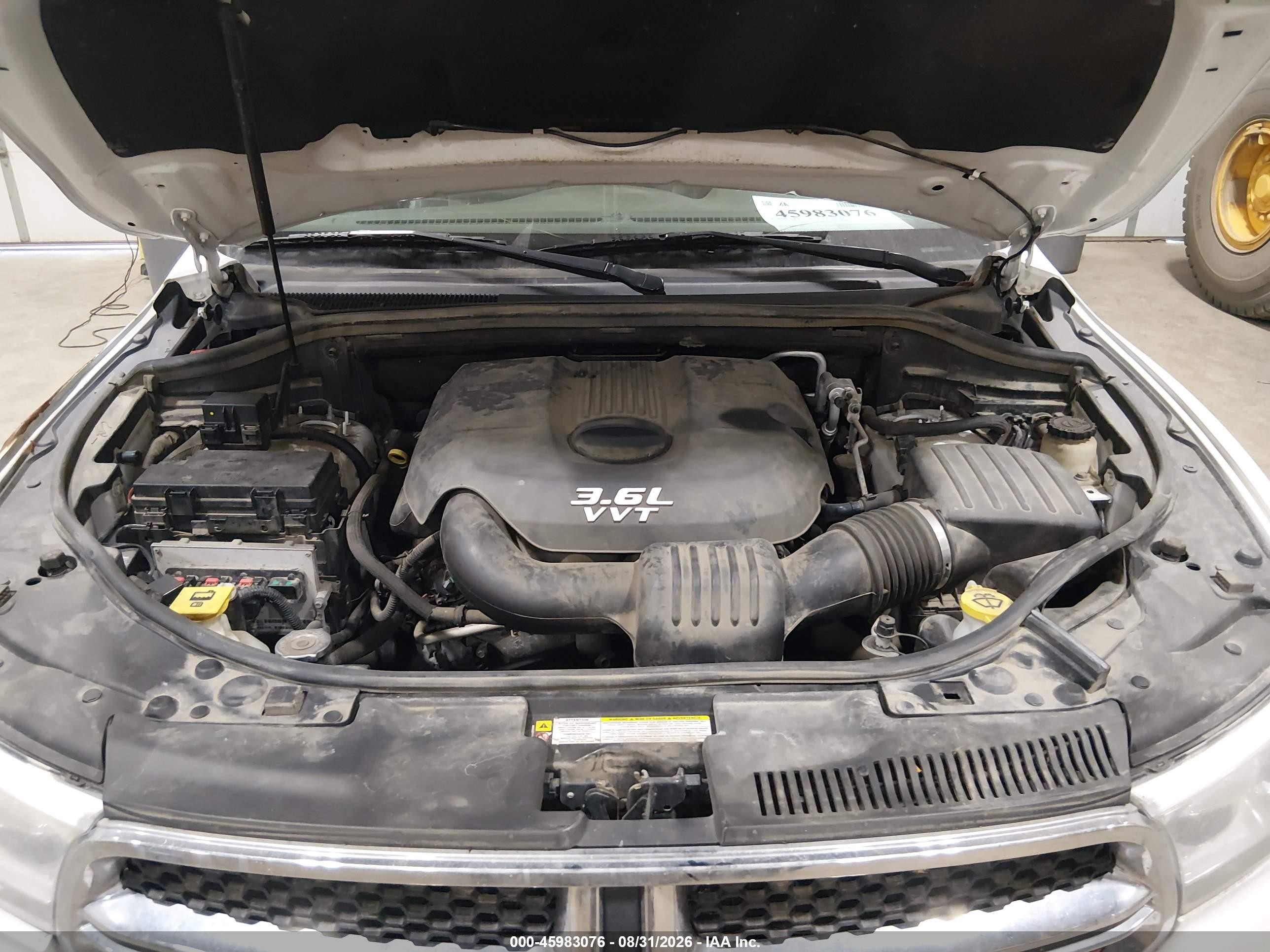 2013 Dodge Durango Crew White vin: 1C4RDJDG3DC637879
