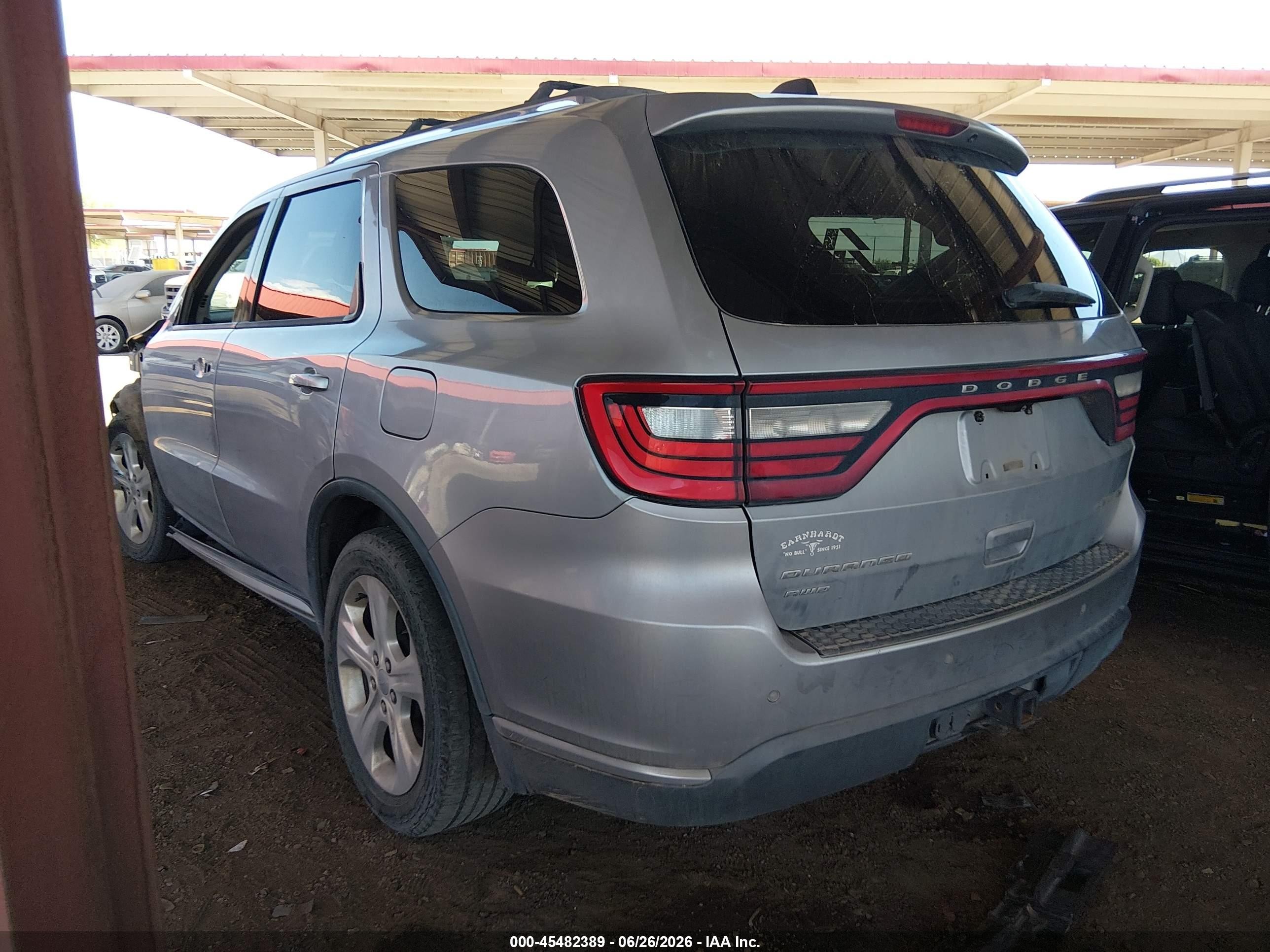 2014 Dodge Durango Limited Серебряный vin: 1C4RDJDG3EC286828
