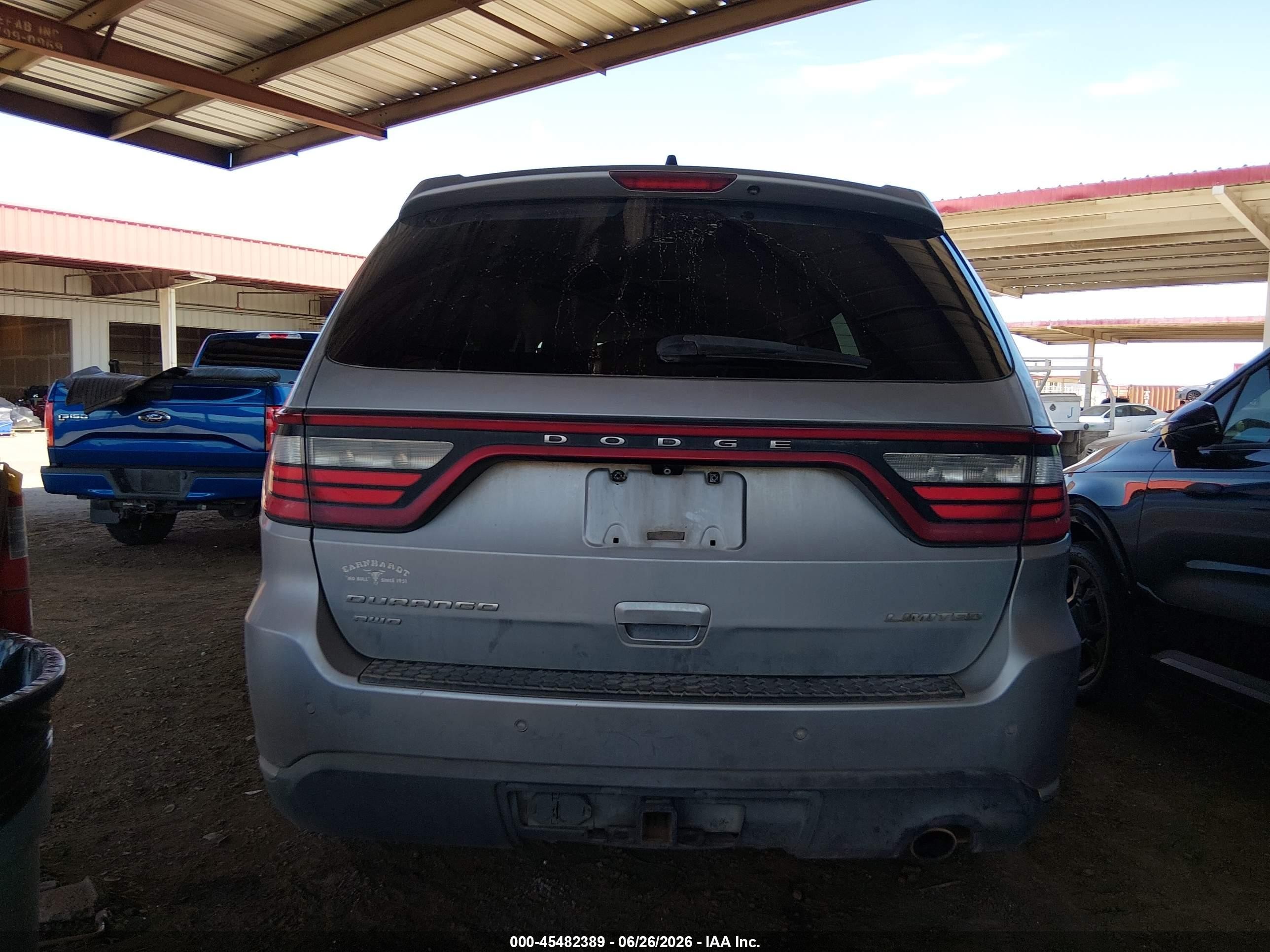 2014 Dodge Durango Limited Серебряный vin: 1C4RDJDG3EC286828