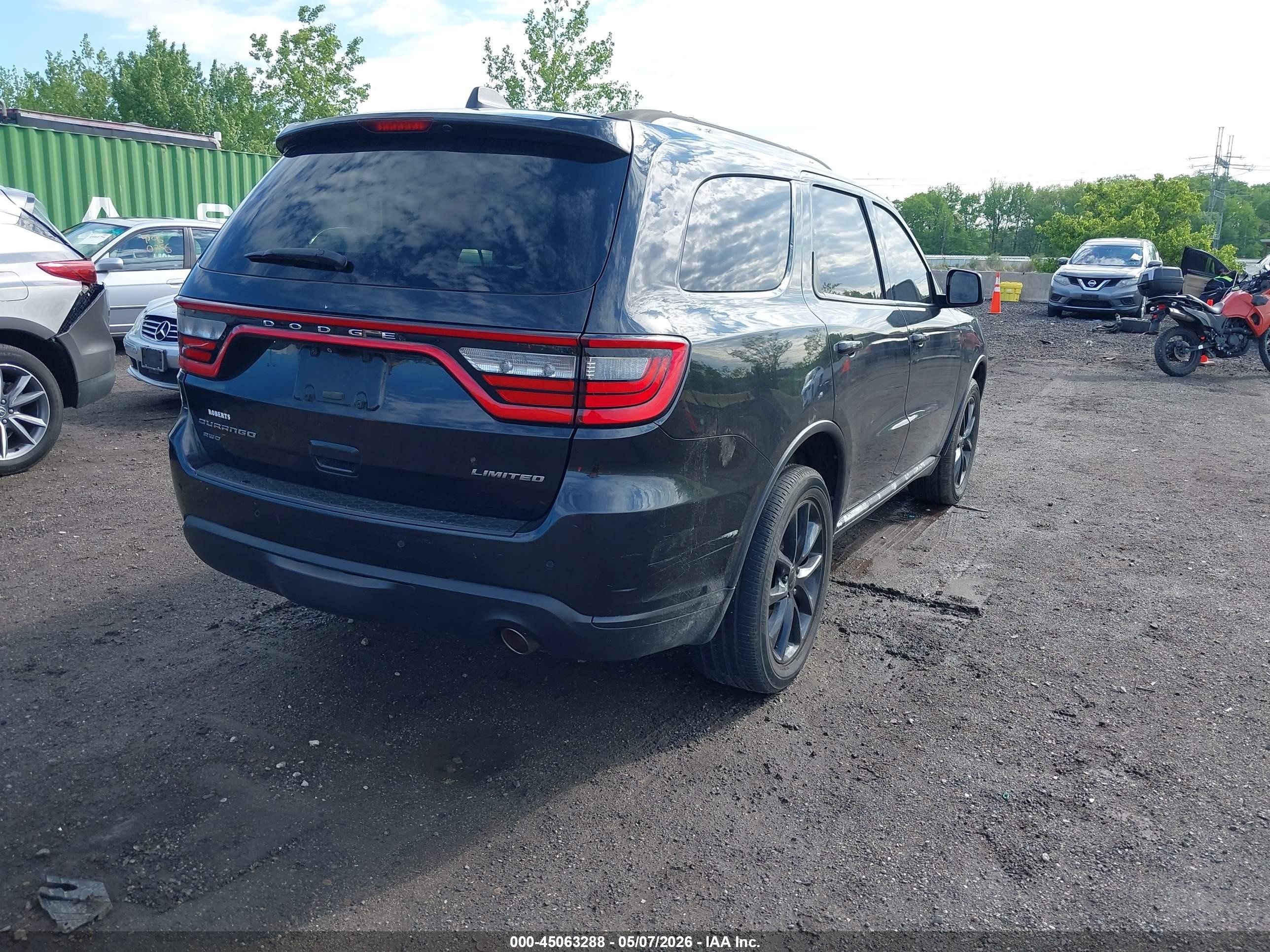 2014 Dodge Durango Limited Черный vin: 1C4RDJDG3EC326860