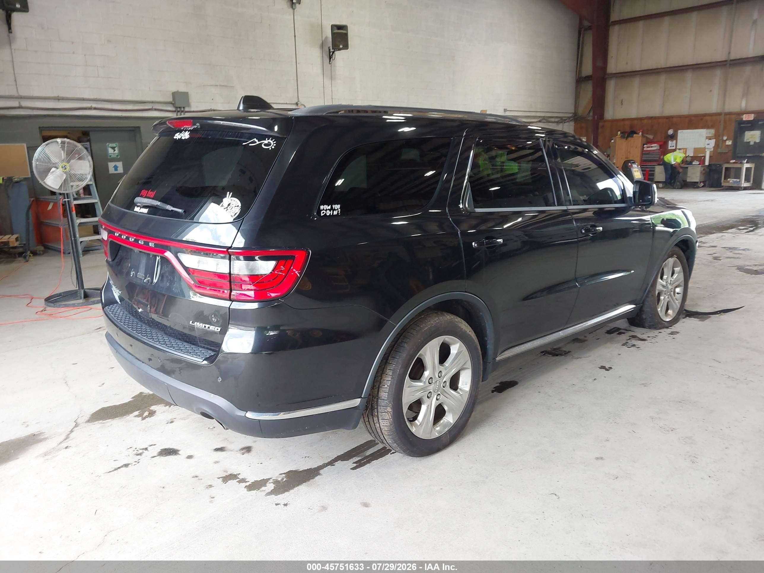 2014 Dodge Durango Limited Черный vin: 1C4RDJDG3EC332447