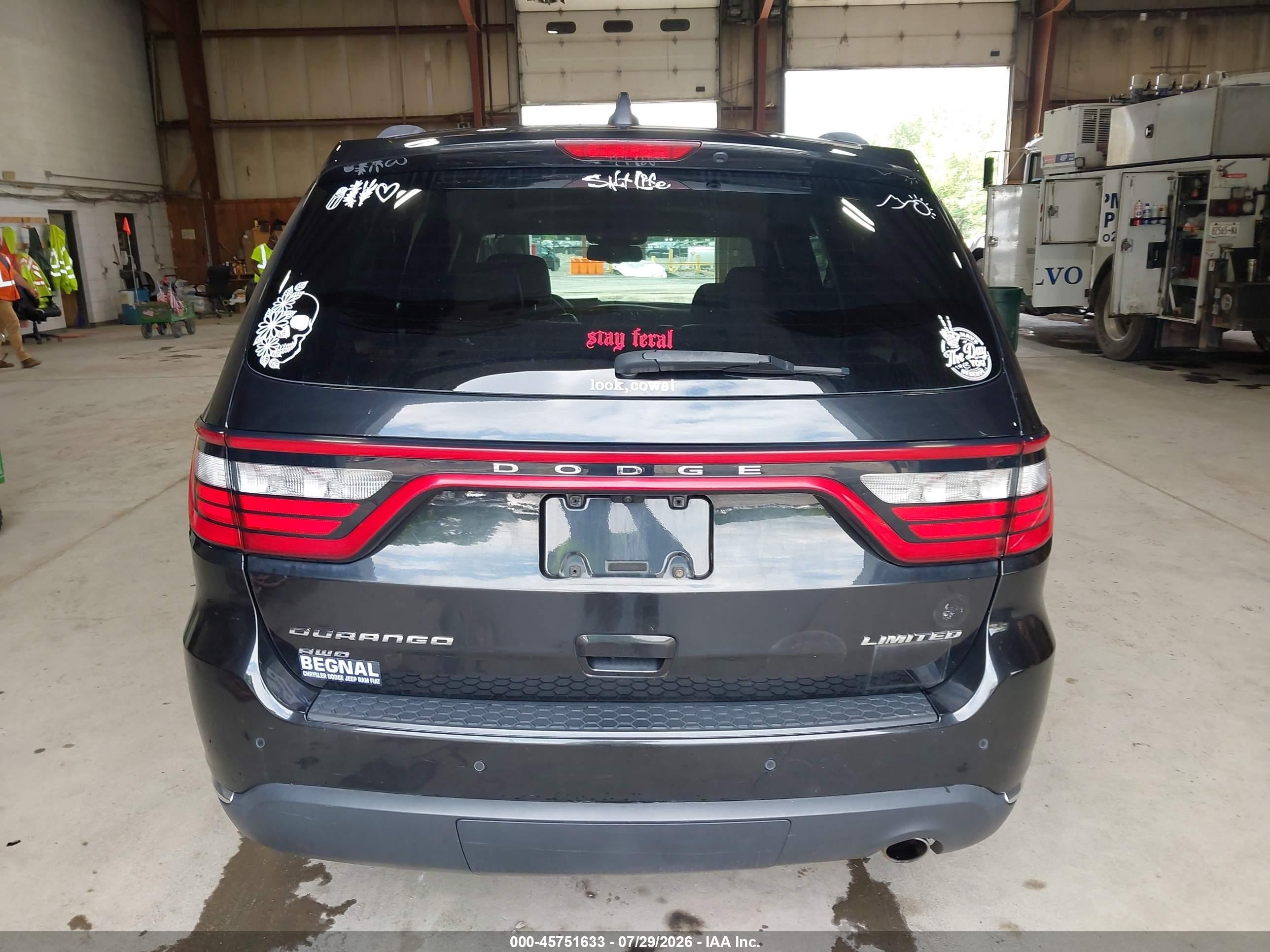 2014 Dodge Durango Limited Черный vin: 1C4RDJDG3EC332447