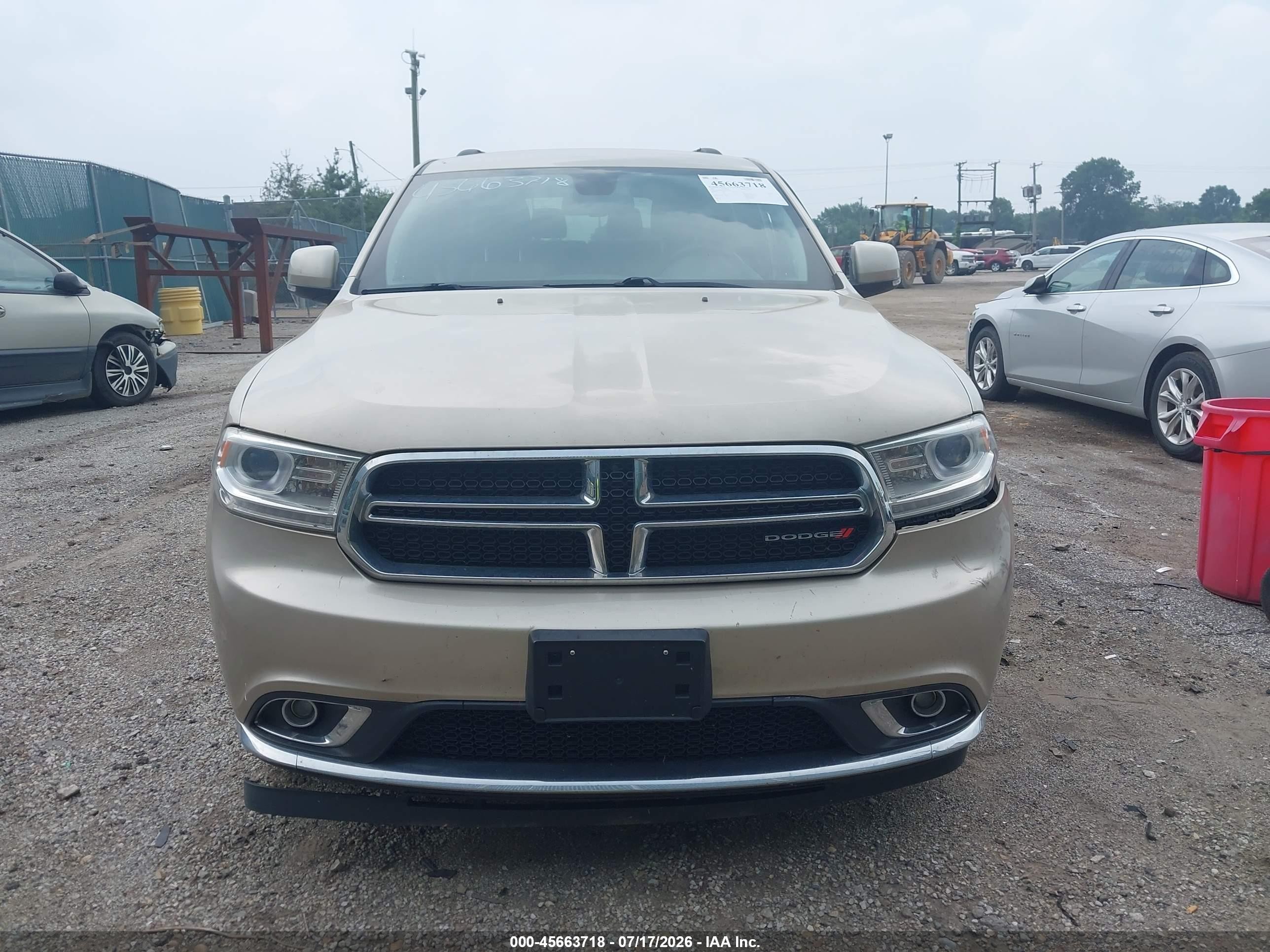 2014 Dodge Durango Limited Желто-коричневый vin: 1C4RDJDG3EC475365