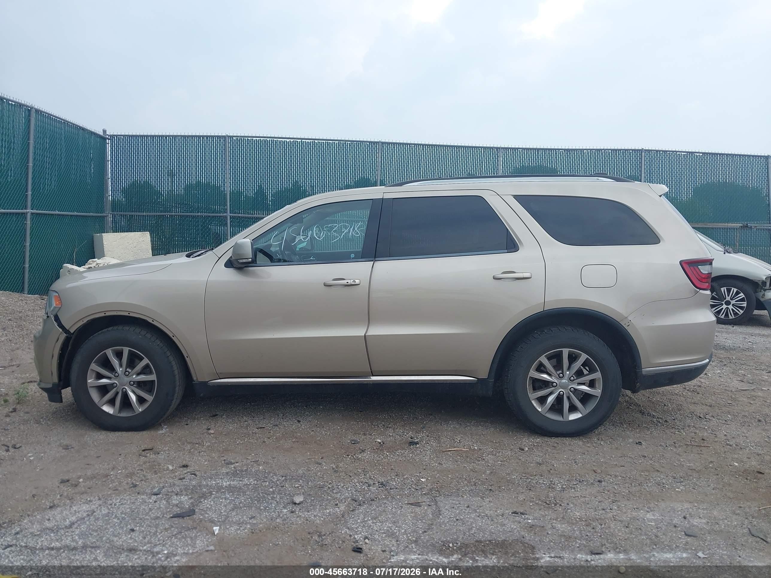 2014 Dodge Durango Limited Желто-коричневый vin: 1C4RDJDG3EC475365