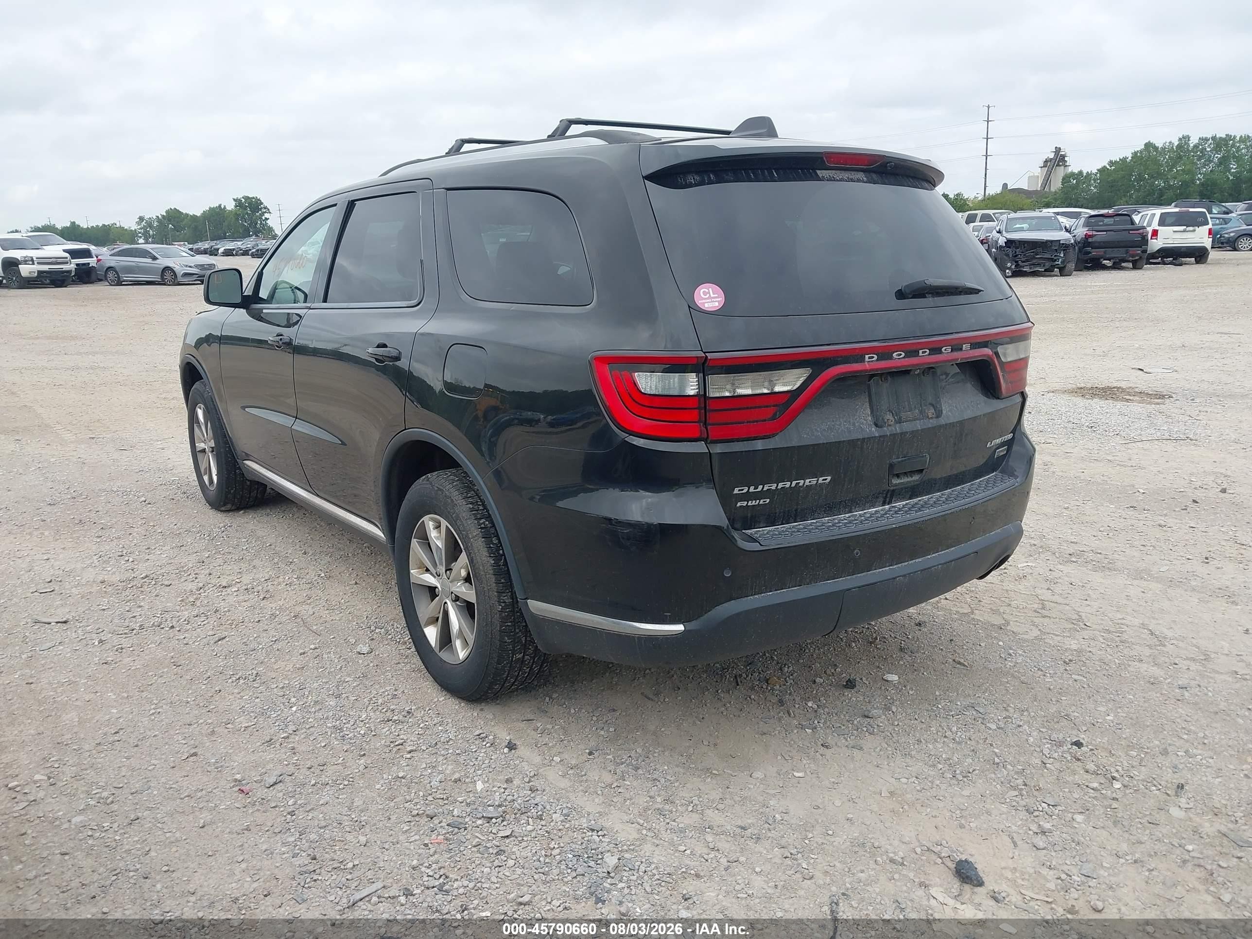 2014 Dodge Durango Limited Black vin: 1C4RDJDG3EC481747