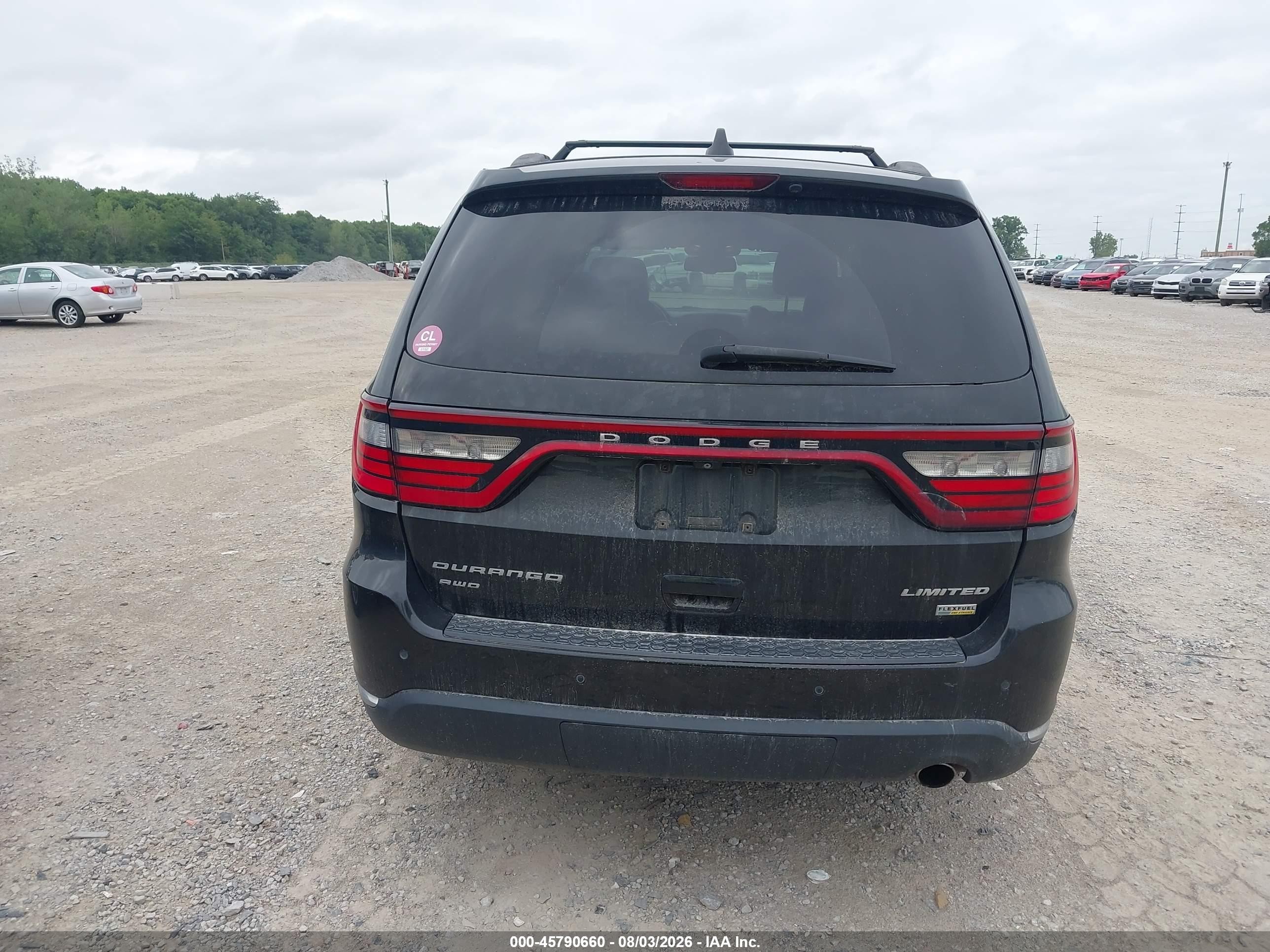 2014 Dodge Durango Limited Black vin: 1C4RDJDG3EC481747