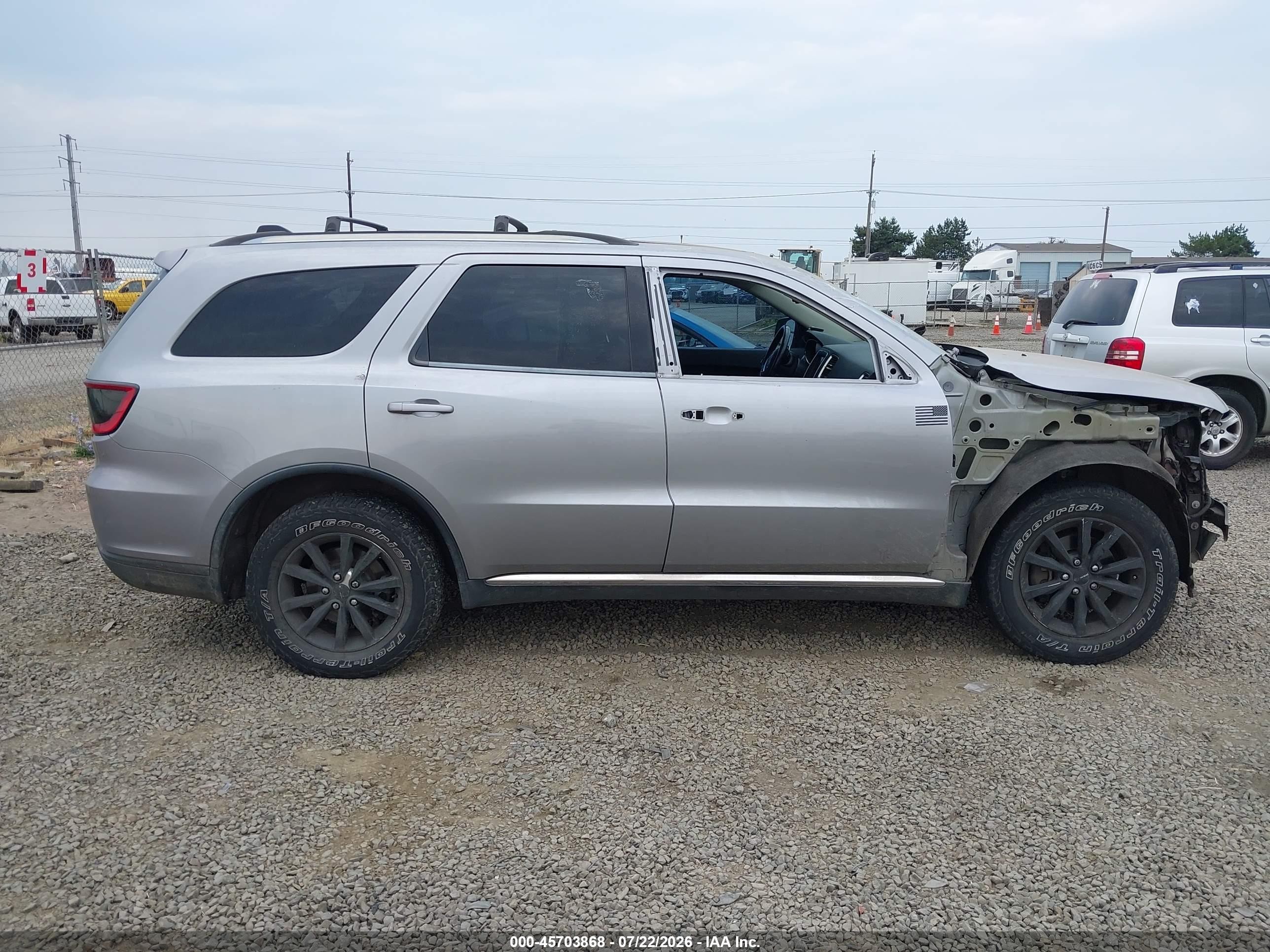 2014 Dodge Durango Limited Silver vin: 1C4RDJDG3EC976403