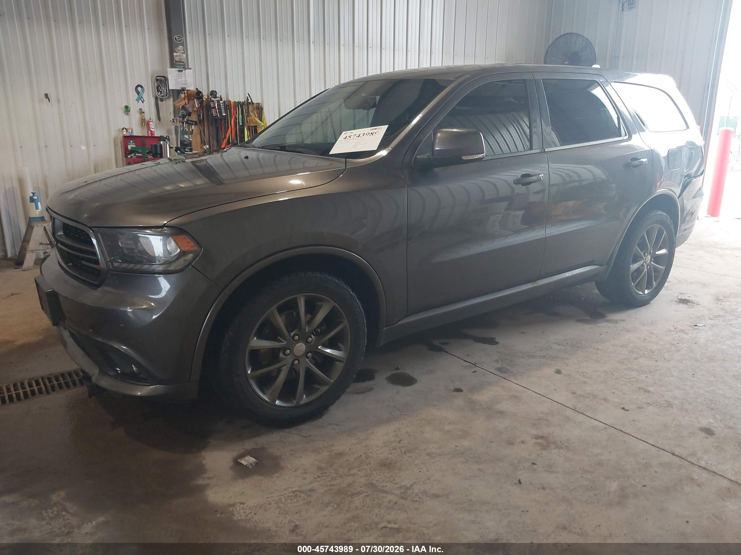 2015 Dodge Durango Limited Gray vin: 1C4RDJDG3FC904666