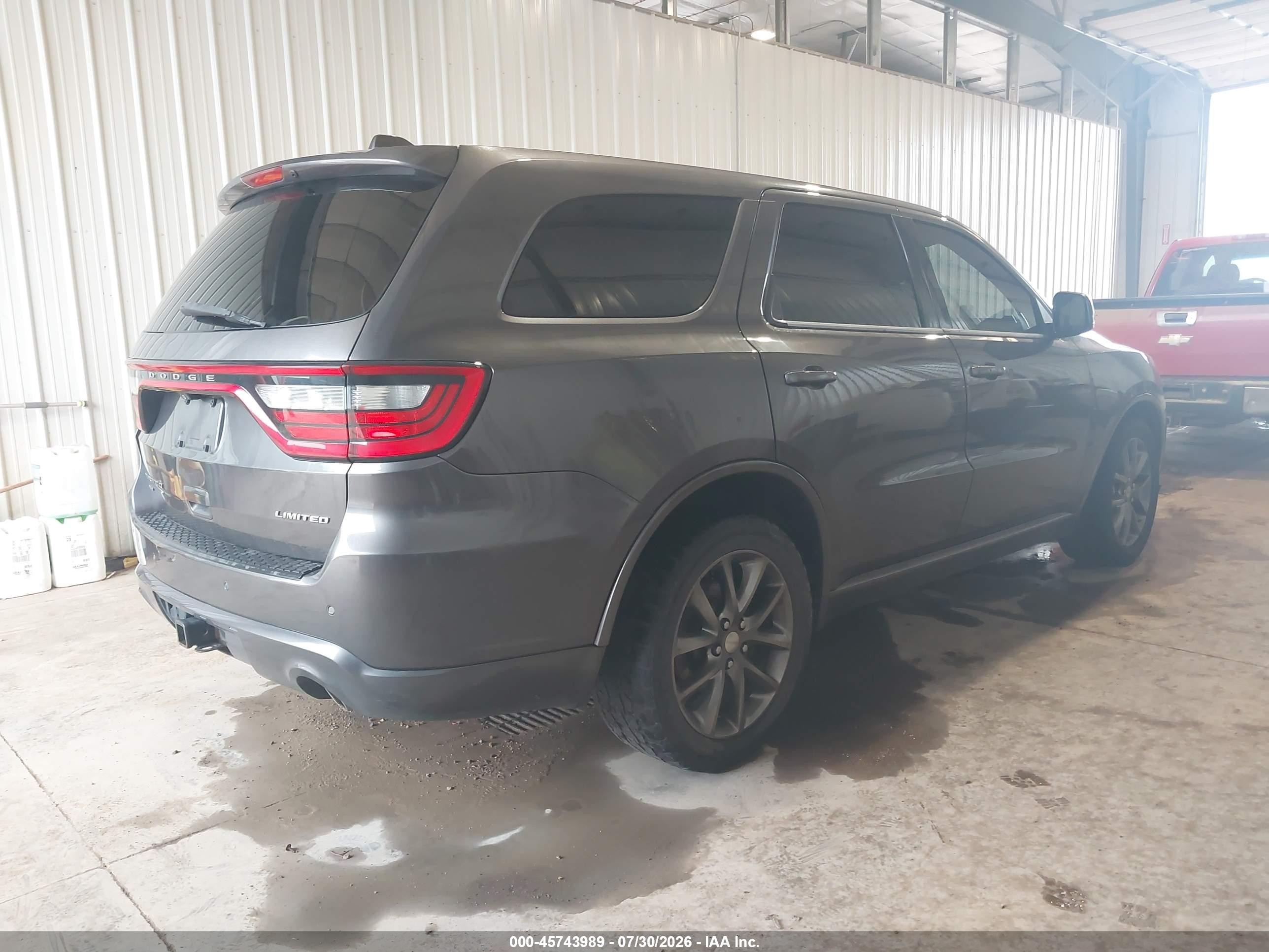 2015 Dodge Durango Limited Gray vin: 1C4RDJDG3FC904666