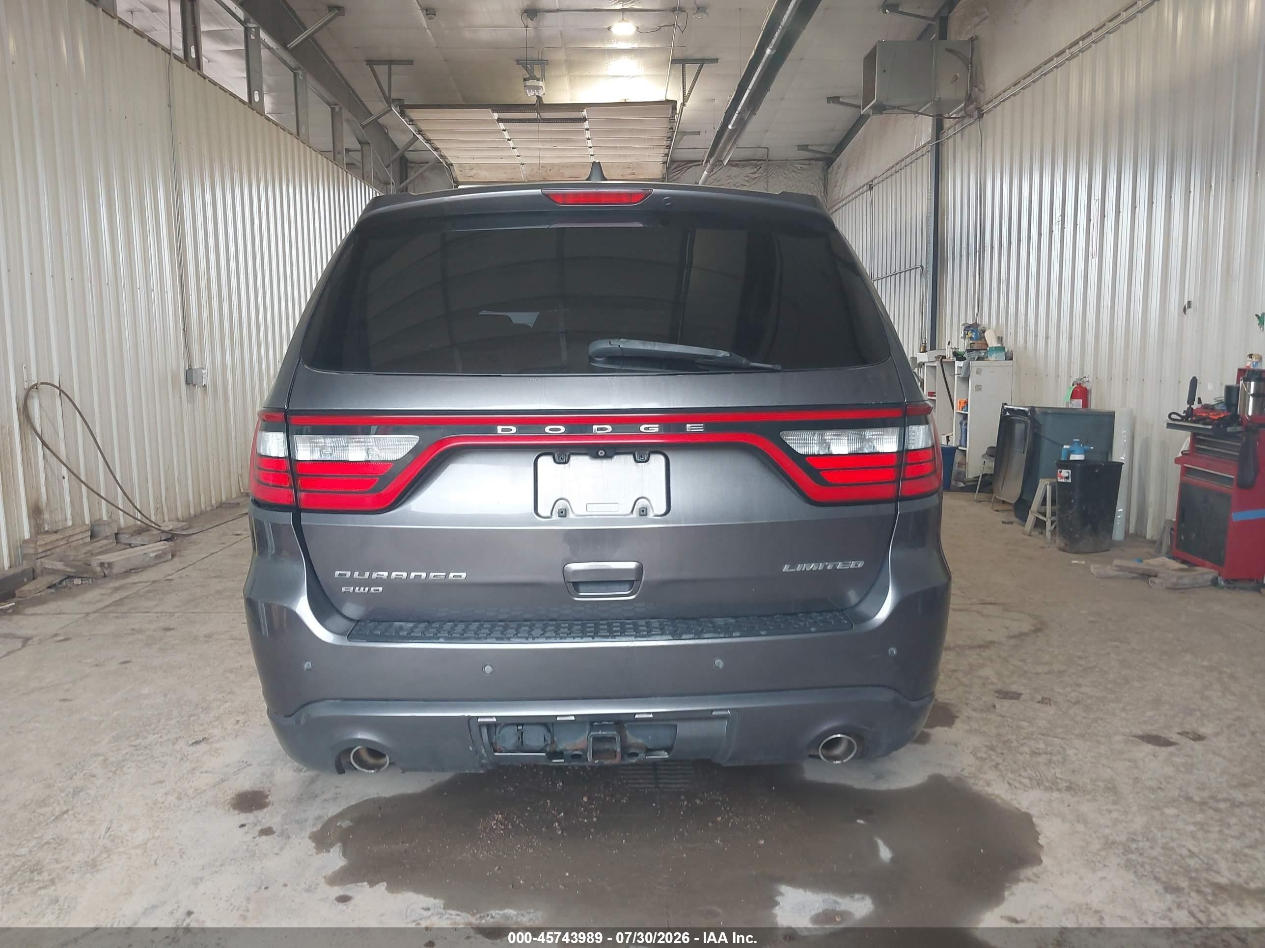 2015 Dodge Durango Limited Gray vin: 1C4RDJDG3FC904666