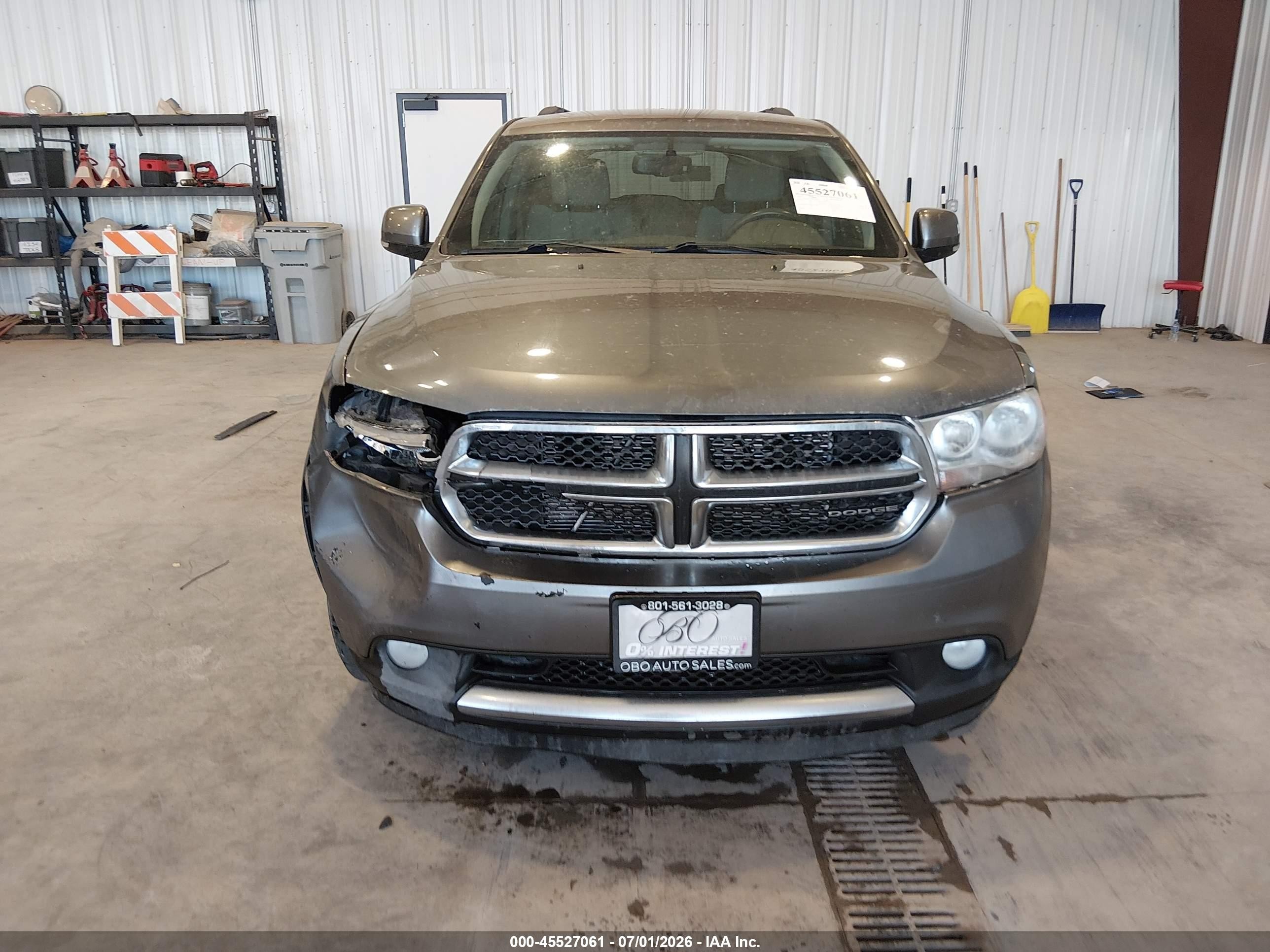 2012 Dodge Durango Crew Gray vin: 1C4RDJDG4CC112666
