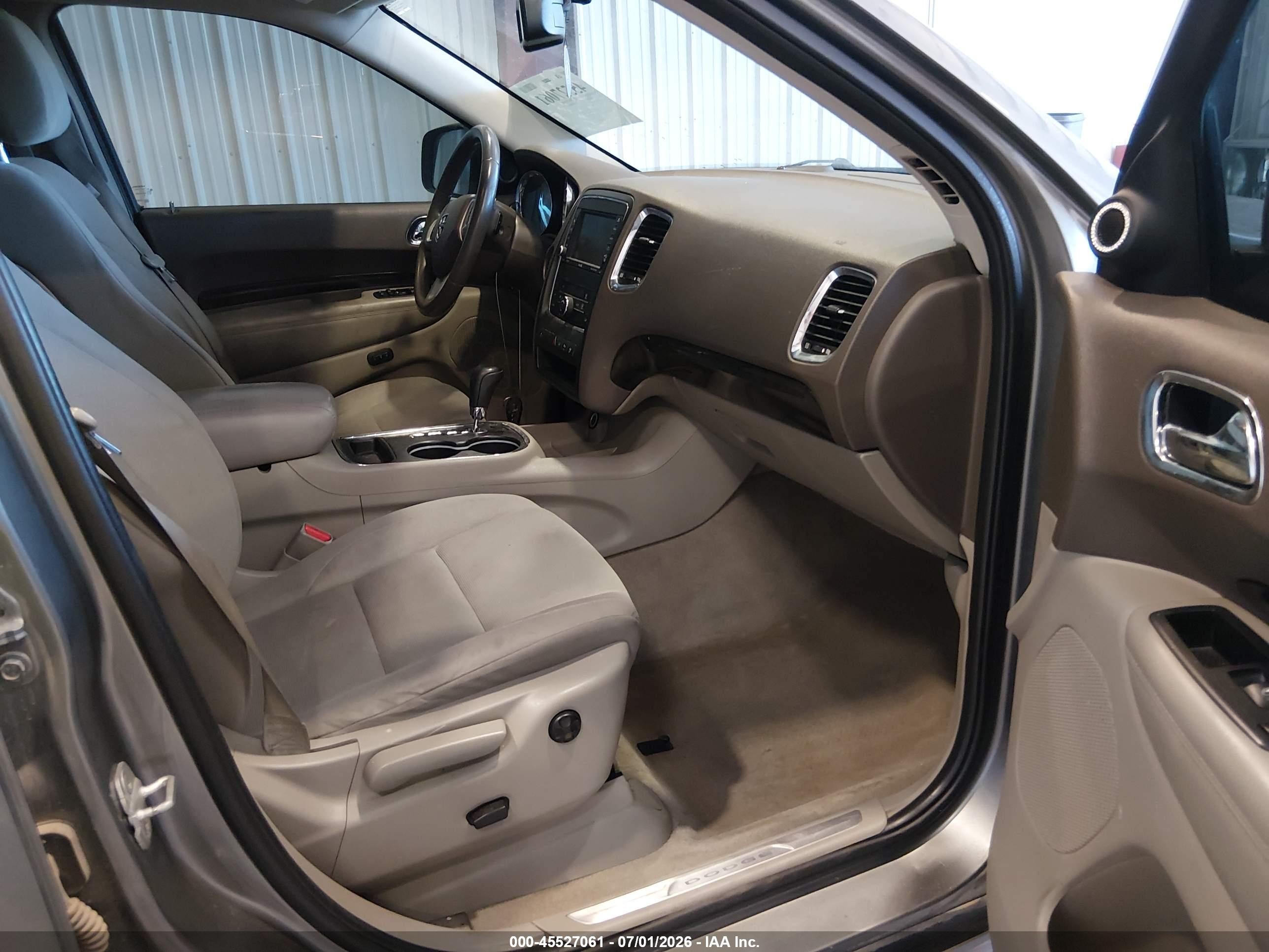 2012 Dodge Durango Crew Gray vin: 1C4RDJDG4CC112666