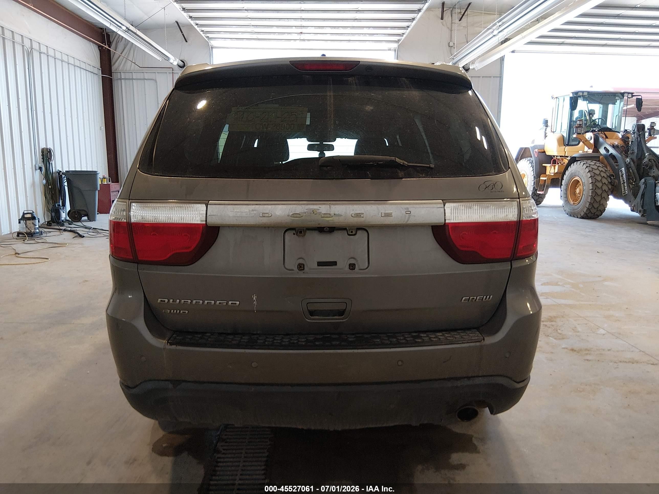 2012 Dodge Durango Crew Gray vin: 1C4RDJDG4CC112666