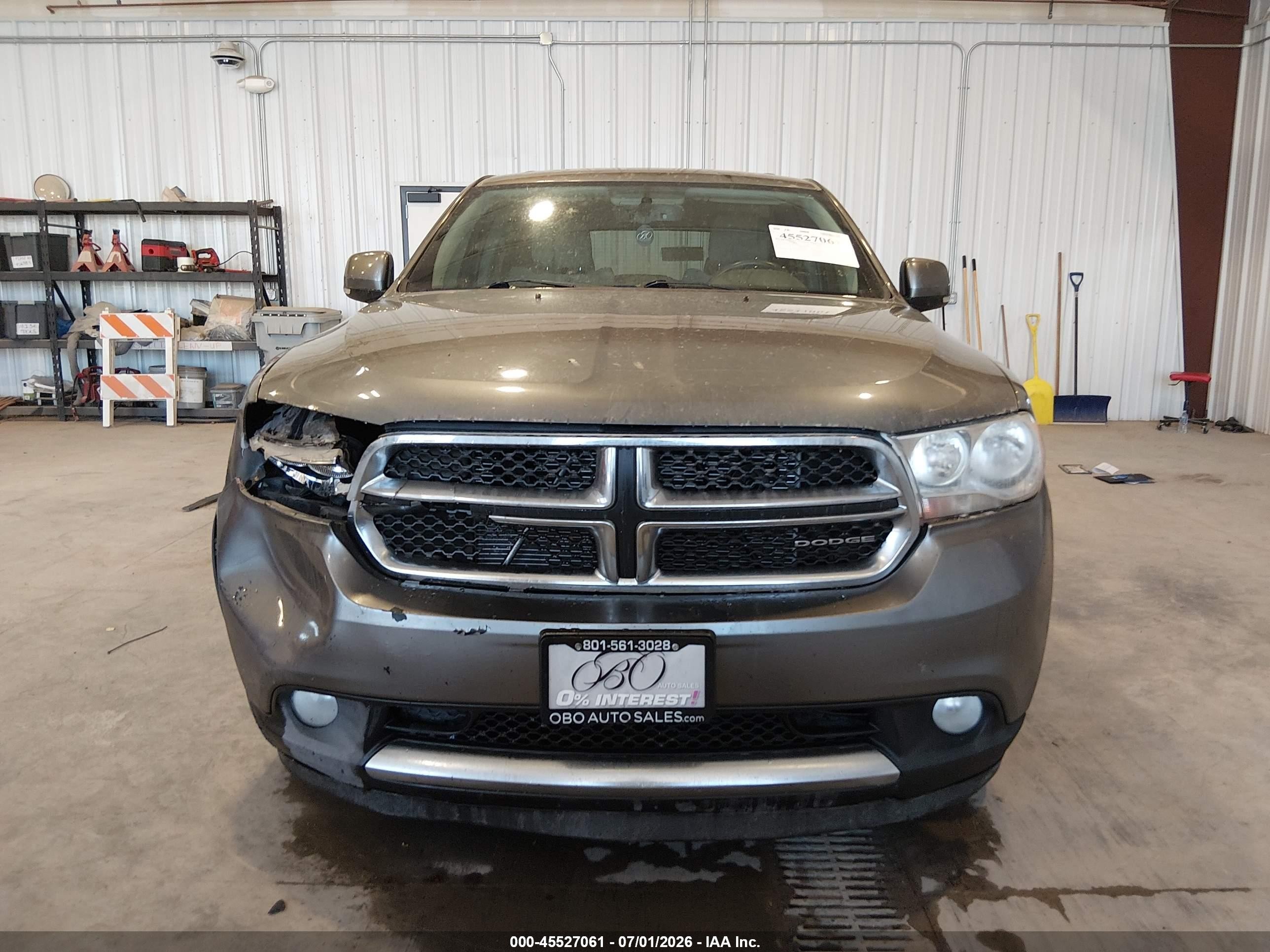 2012 Dodge Durango Crew Gray vin: 1C4RDJDG4CC112666