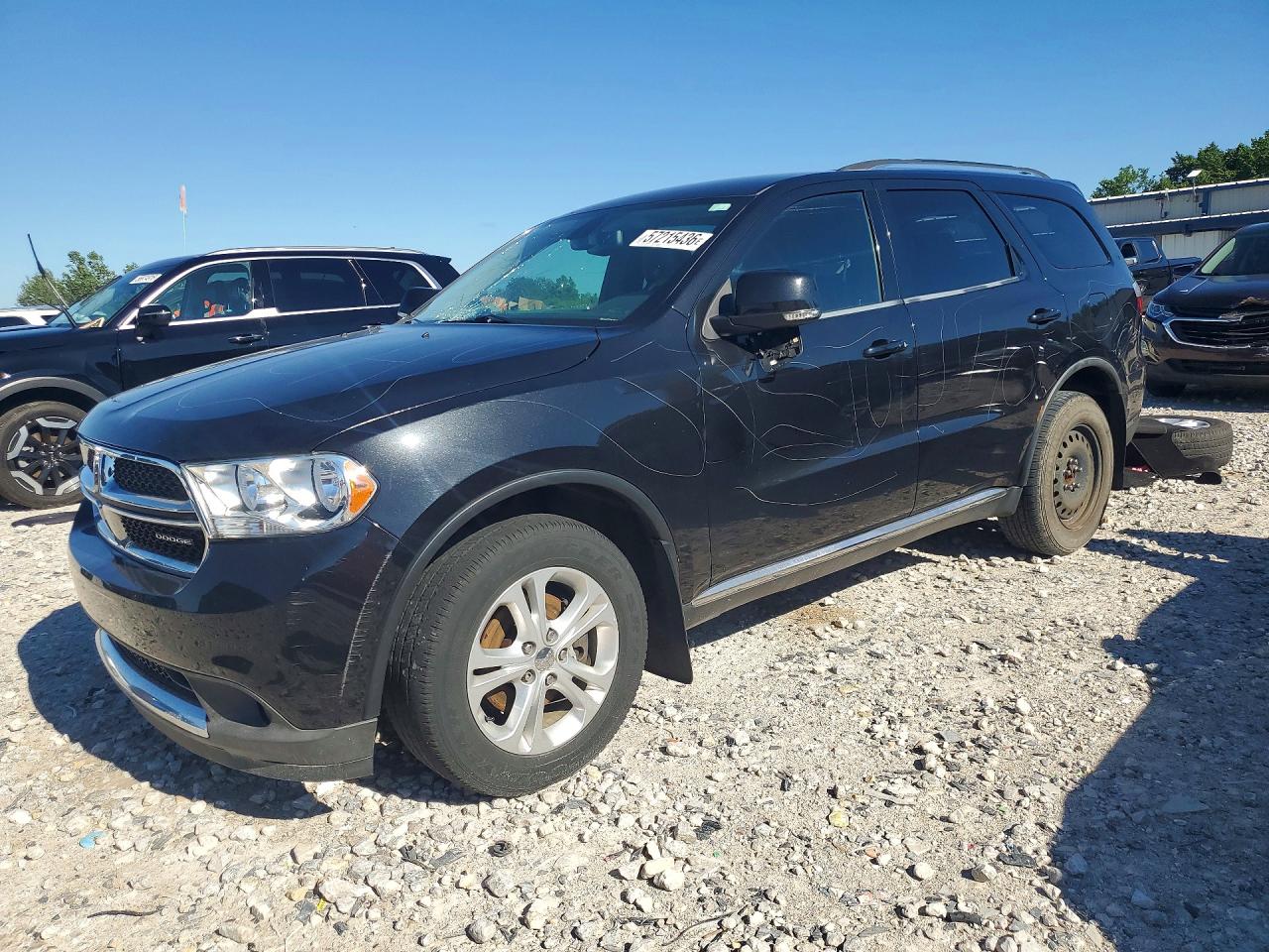 2012 Dodge Durango Crew Black vin: 1C4RDJDG4CC153251