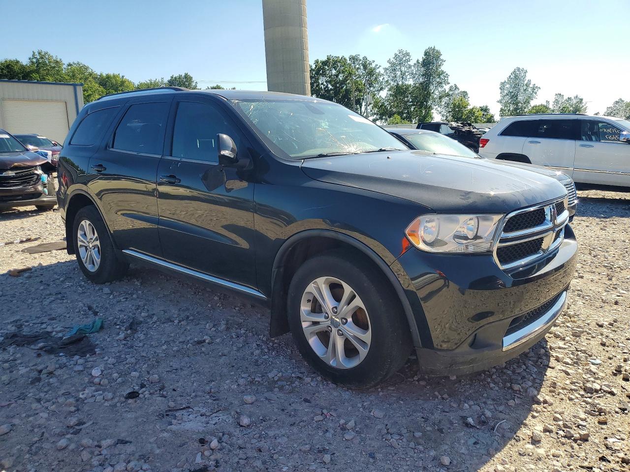 2012 Dodge Durango Crew Black vin: 1C4RDJDG4CC153251